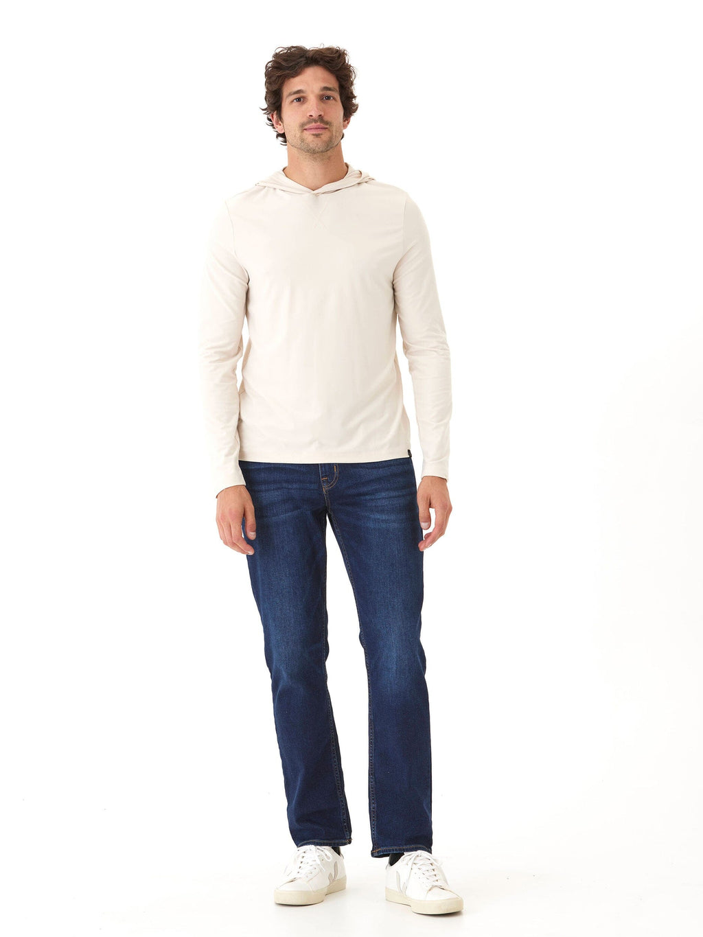 Luxe Jersey Pullover T-Shirt Hoodie - Soft Recycled Blend