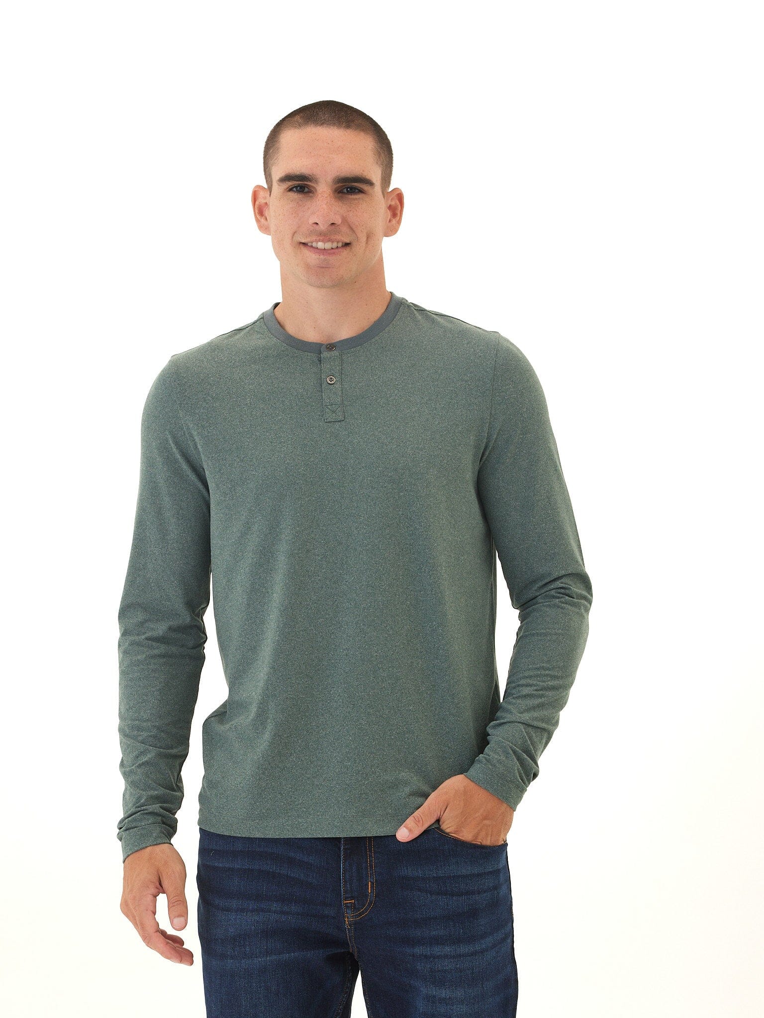 Frederick Men's Luxe Jersey Long Sleeve Henley