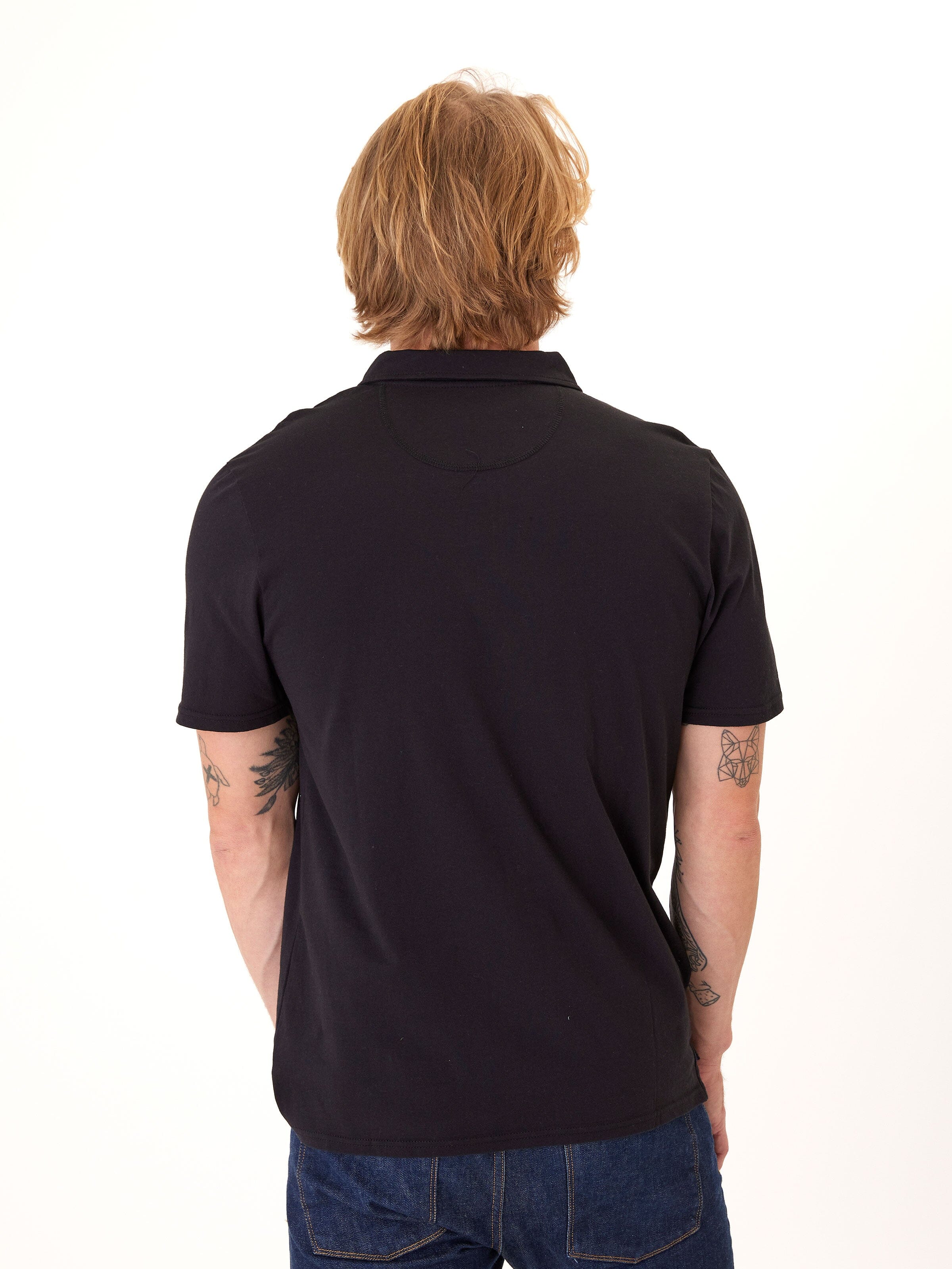 Ashton Organic Cotton Polo Shirt with Contrast Placket Detail