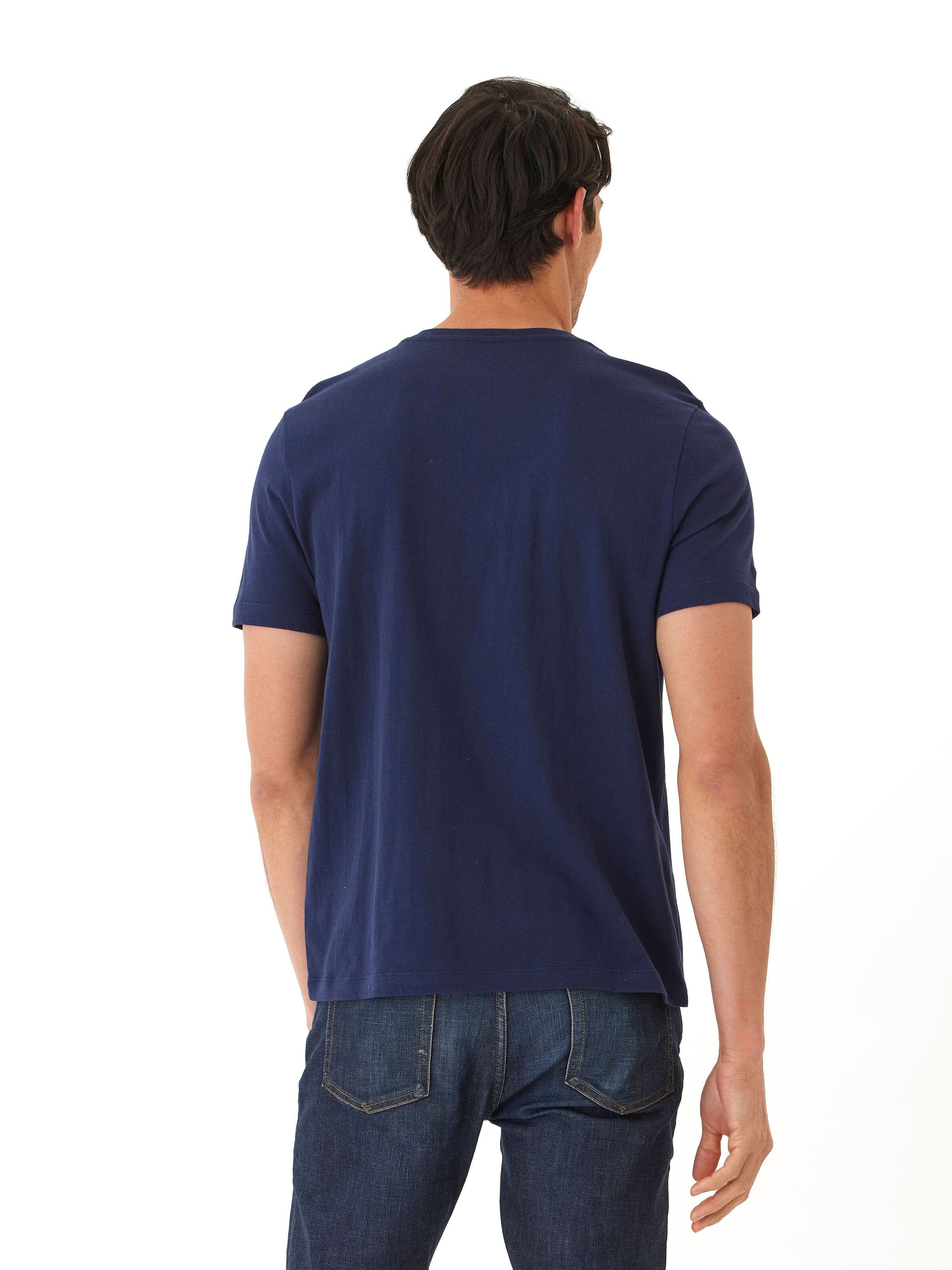 Chester Organic Cotton Henley Shirt with Contrast Placket Detail