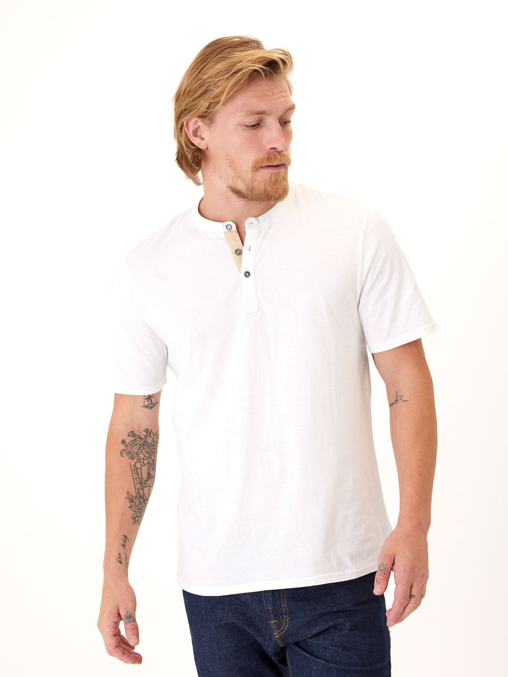 Chester Organic Cotton Henley Shirt - Classic Long Sleeve Top