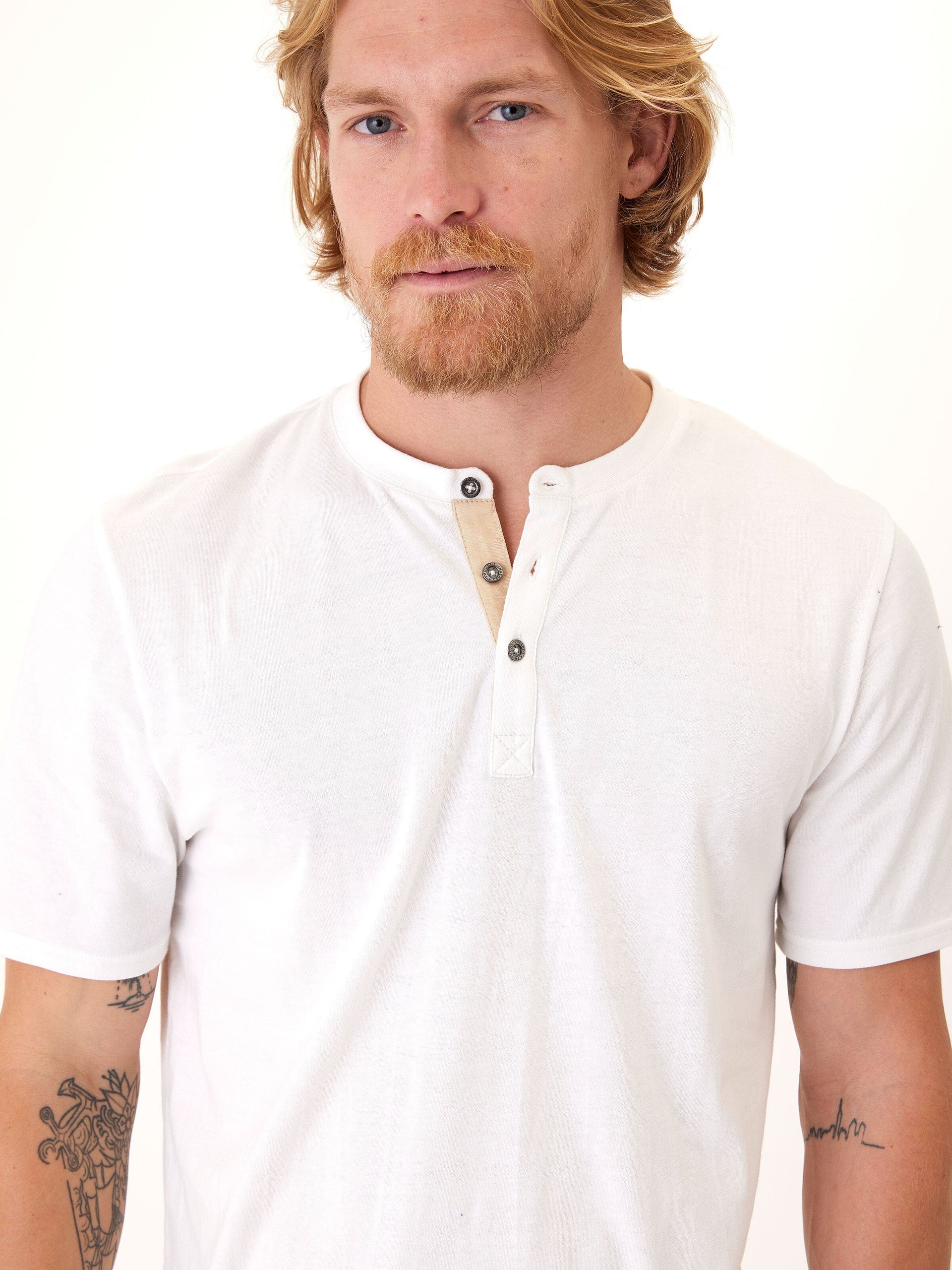 Chester Organic Cotton Henley Shirt - Classic Long Sleeve Top