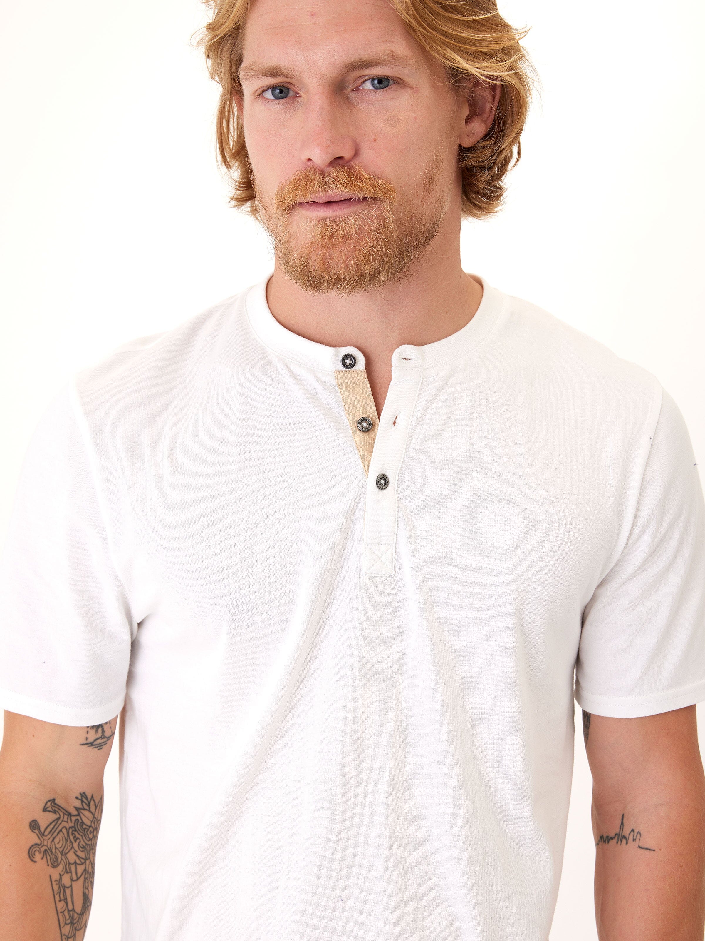 Chester Organic Cotton Henley Shirt - Classic Long Sleeve Top