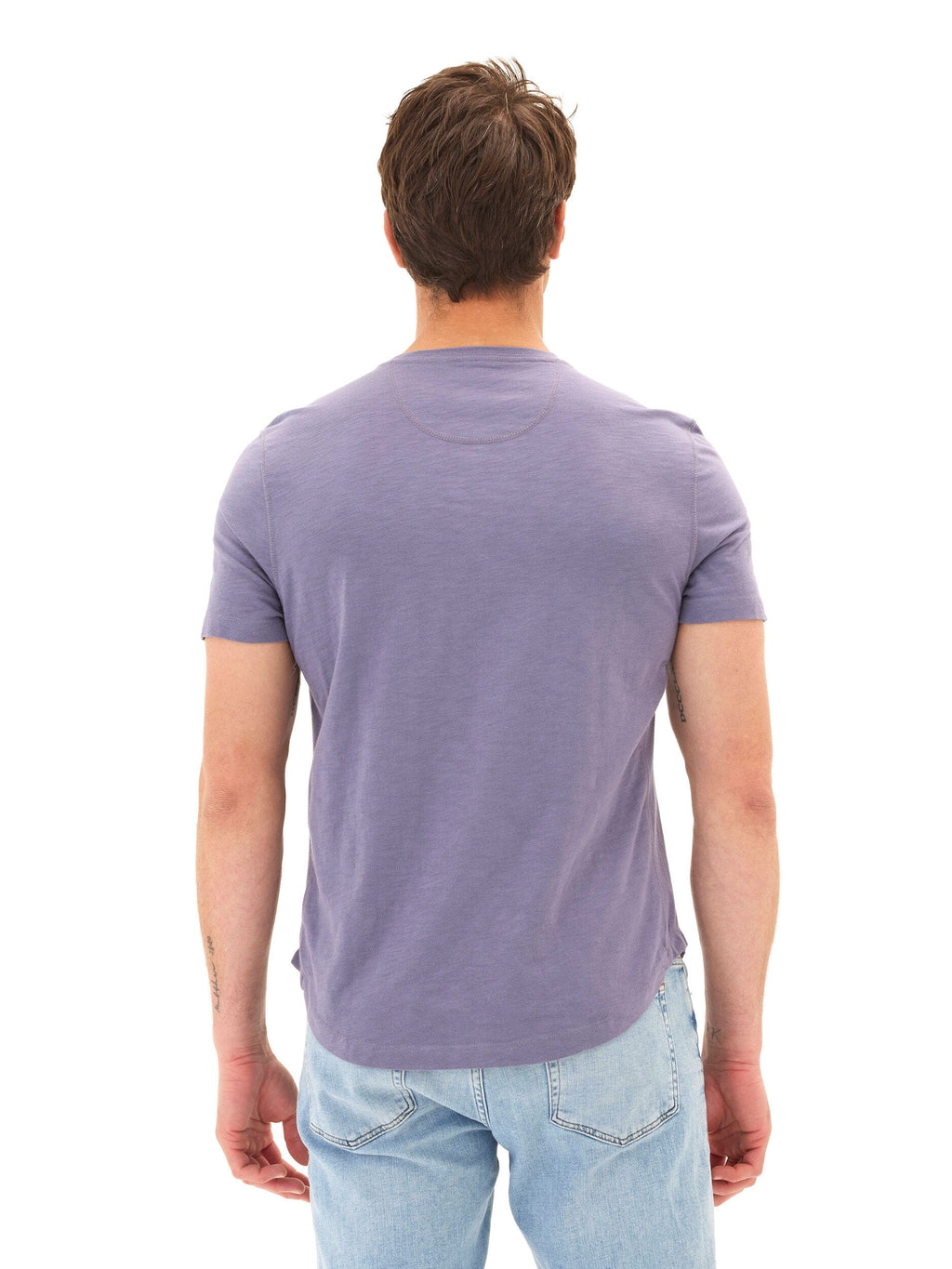 Heath Slub Jersey Short Sleeve Henley in Organic Cotton