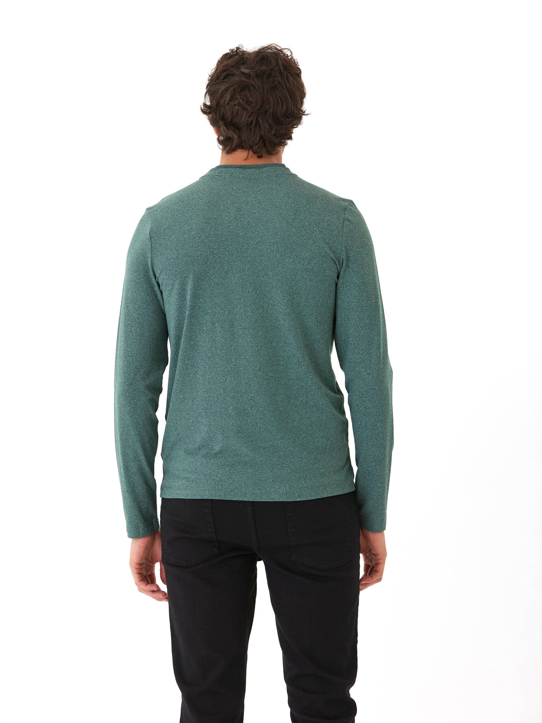 Parker Luxe Jersey Double Rib Long Sleeve Crew Neck Shirt
