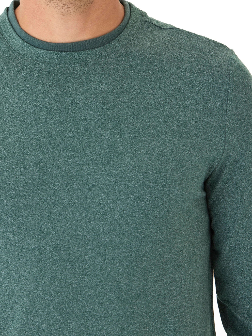 Parker Luxe Jersey Double Rib Long Sleeve Crew Neck Shirt