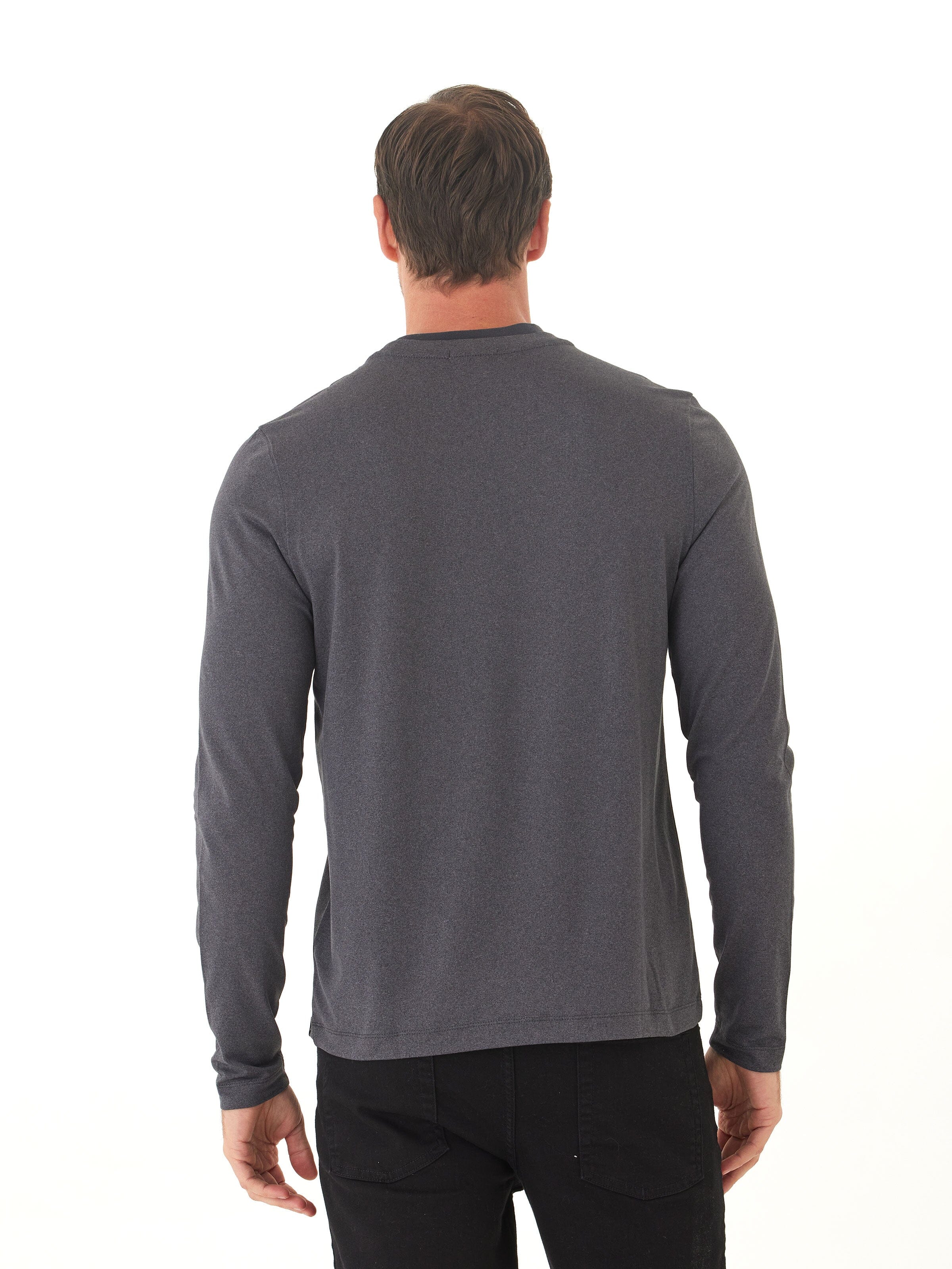 Luxe Jersey Double Rib Long Sleeve Crew