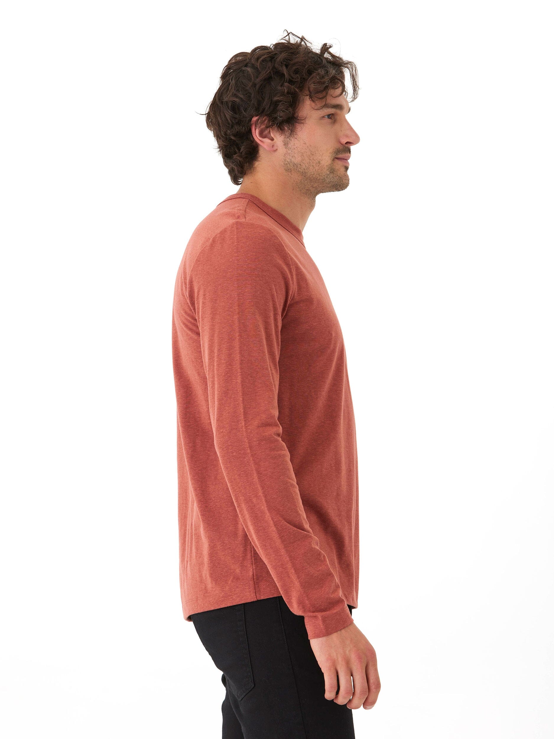 Triblend Long Sleeve Crew Neck Shirt - Essential Athletic Fit
