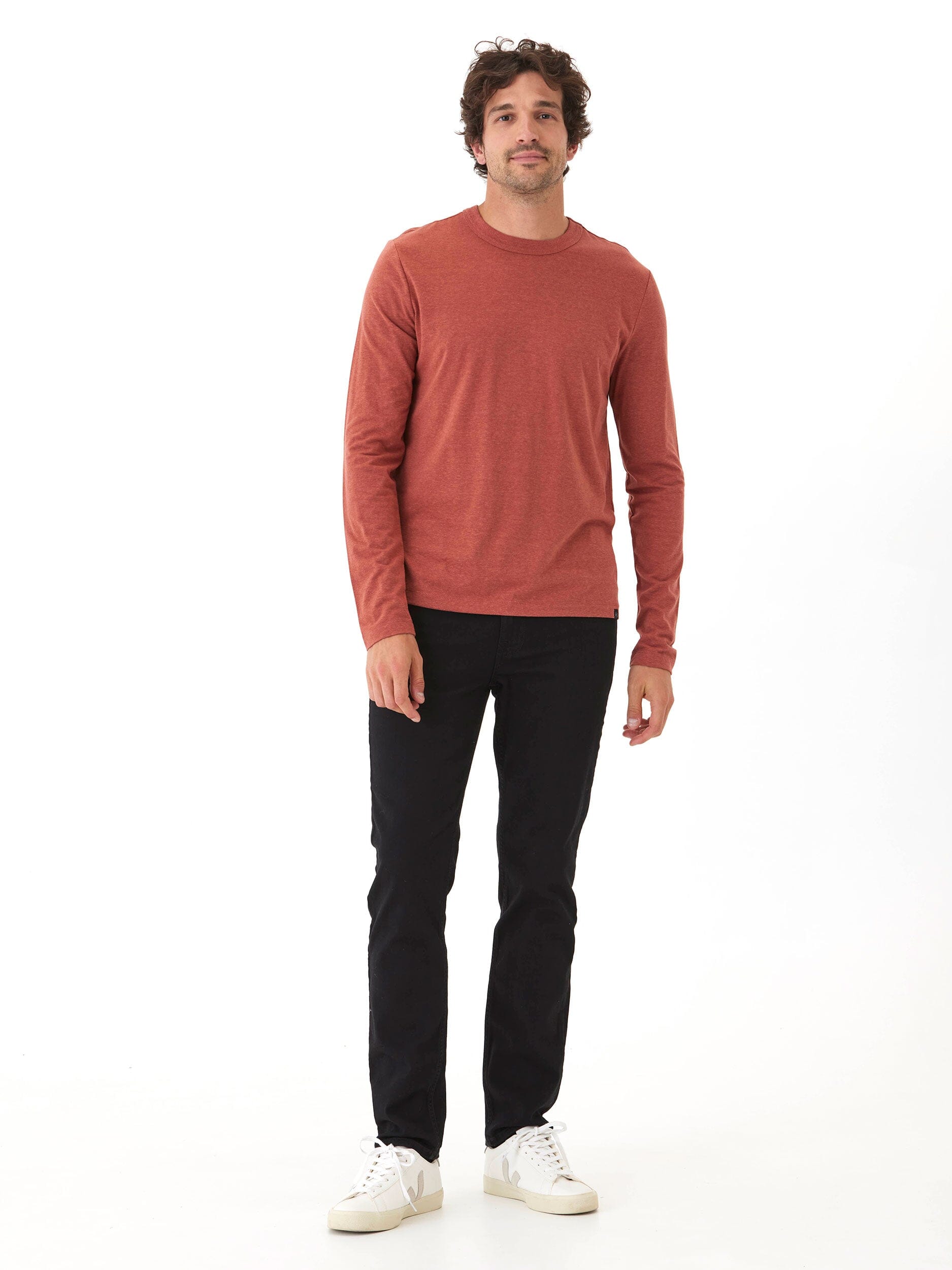Triblend Long Sleeve Crew Neck Shirt - Essential Athletic Fit
