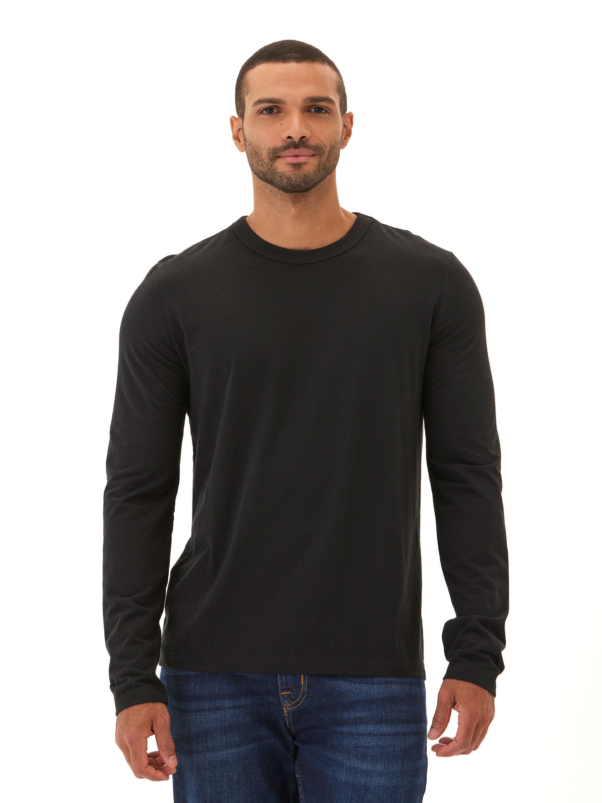 Tucker Triblend Long Sleeve Crew Neck Athletic Performance Shirt