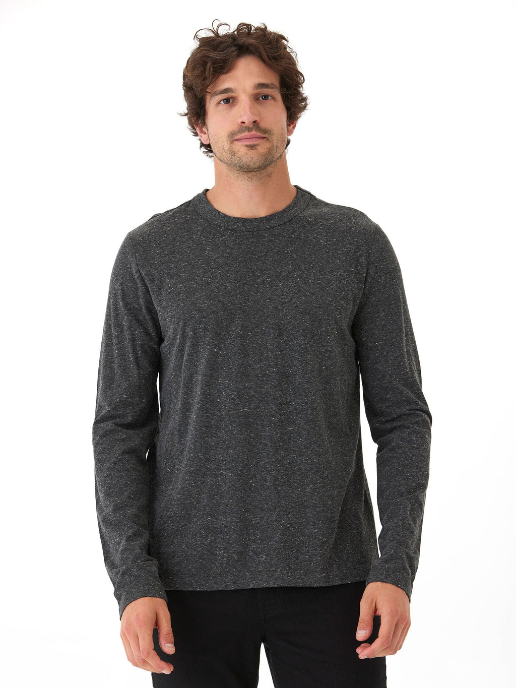 Tucker Triblend Long Sleeve Crew Neck Athletic Shirt