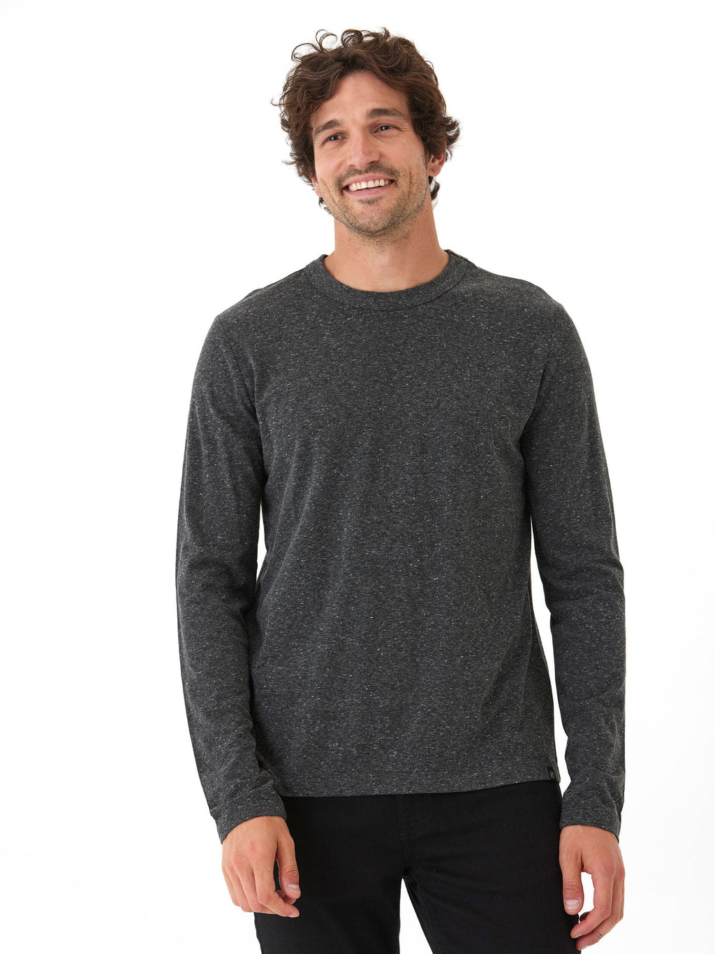 Tucker Triblend Long Sleeve Crew neck shirt in classic athletic fit