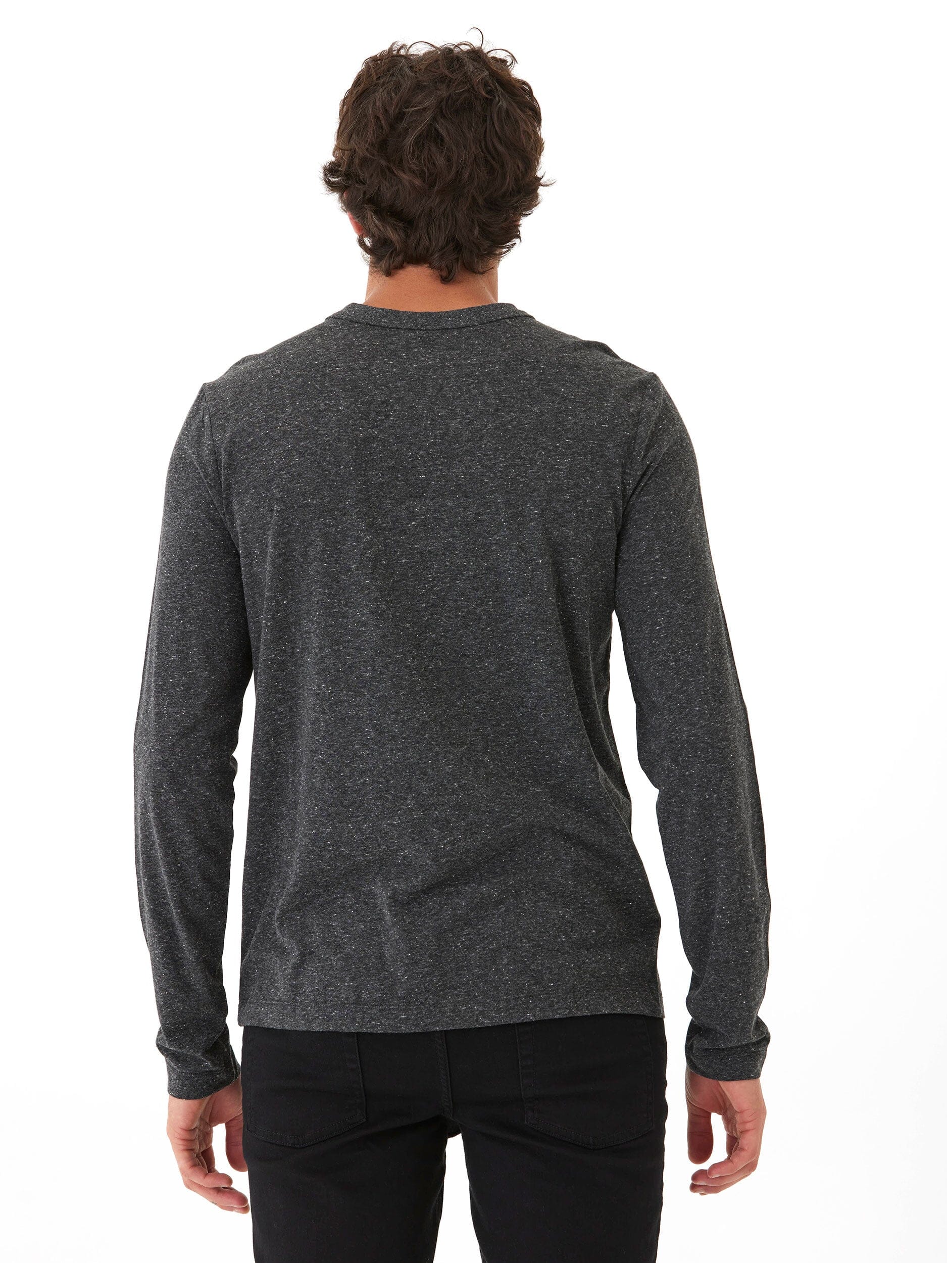Tucker Triblend Long Sleeve Crew Neck Athletic Shirt