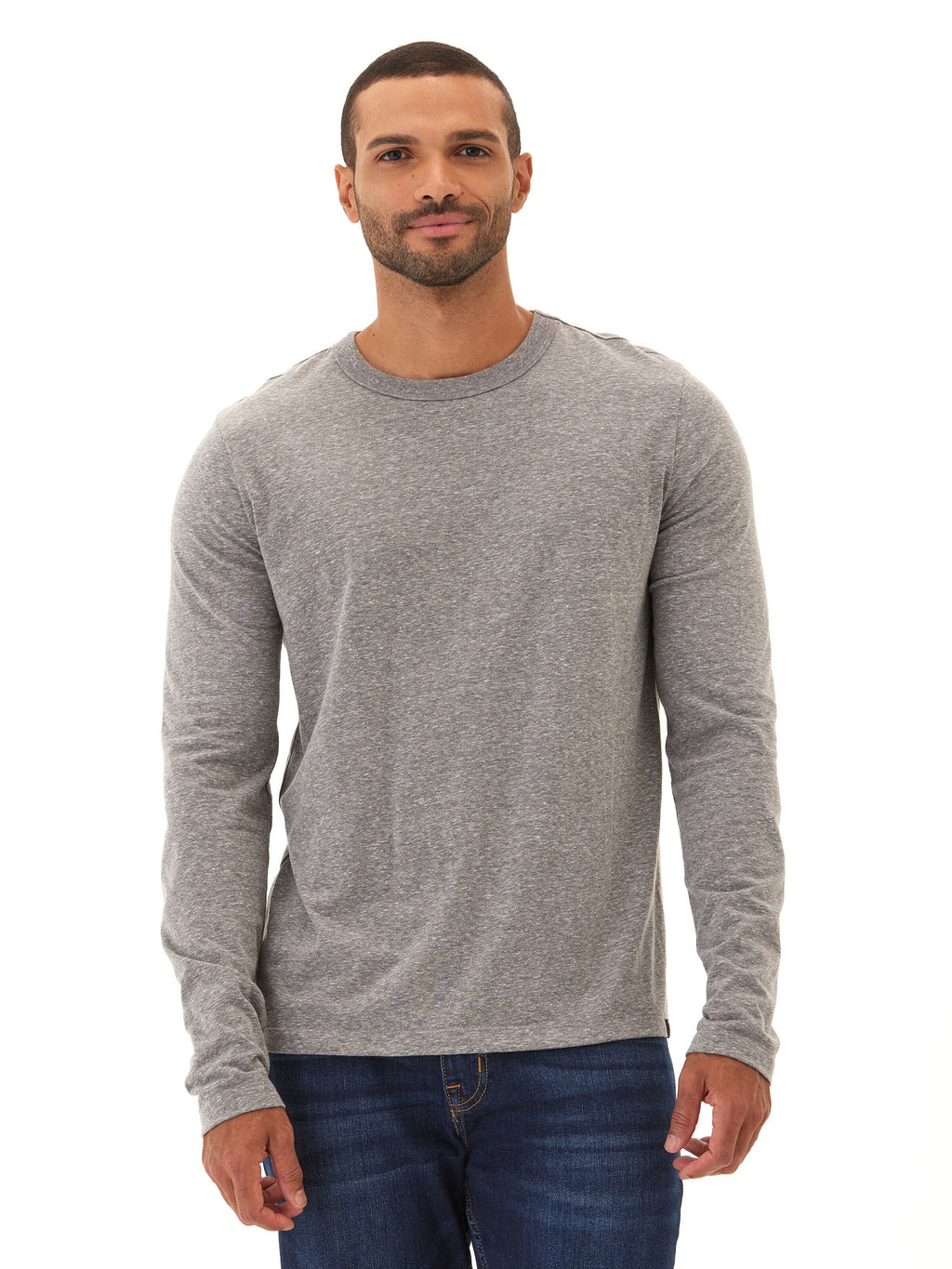 Tucker Triblend Long Sleeve Crew Neck Athletic Performance Shirt