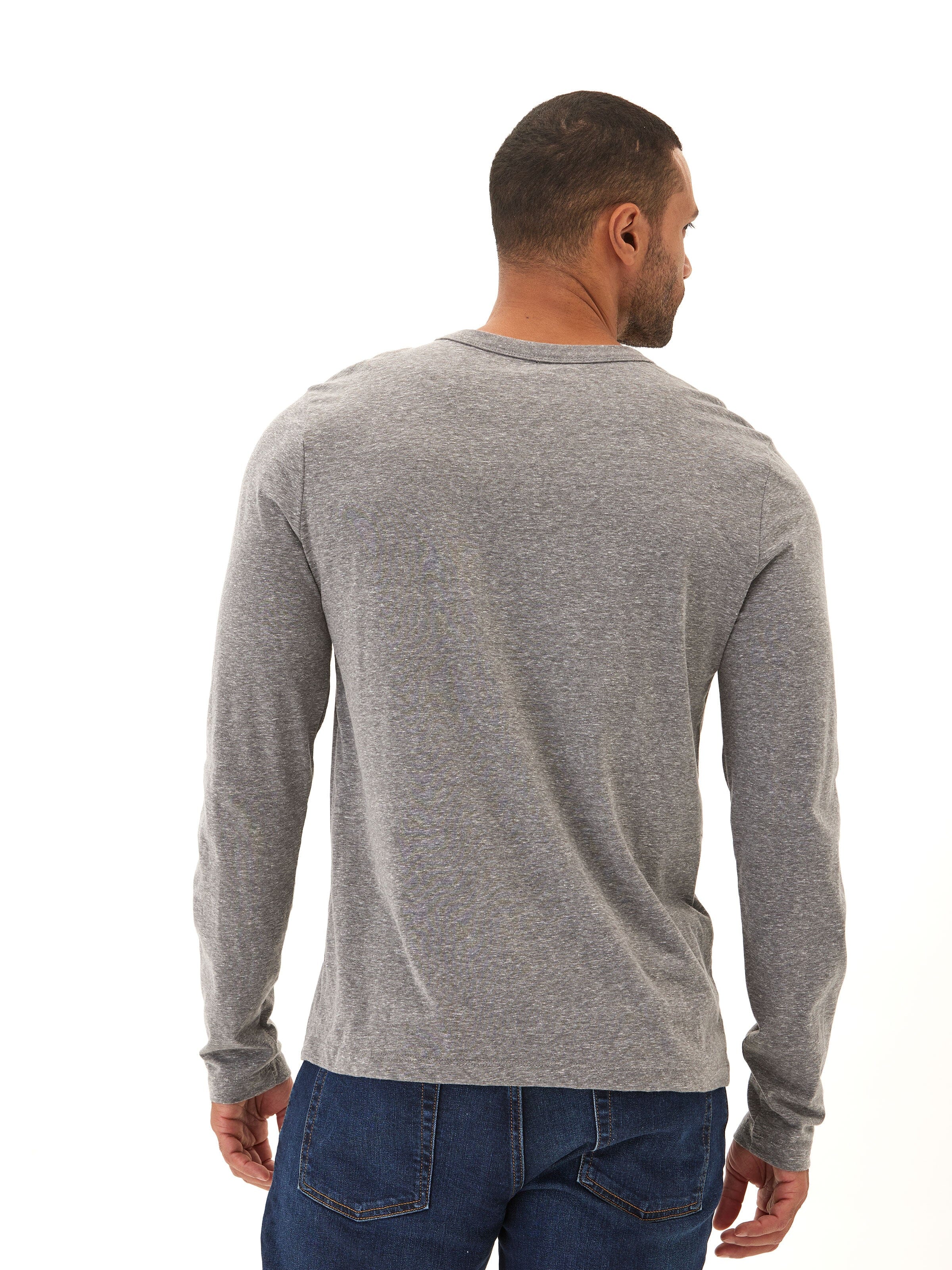 Tucker Triblend Long Sleeve Crew Neck Athletic Performance Shirt