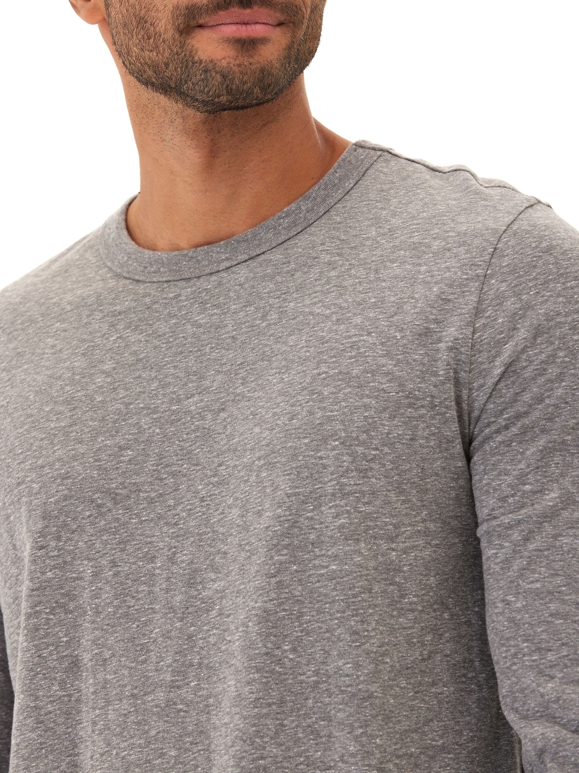 Tucker Triblend Long Sleeve Crew Neck Athletic Performance Shirt