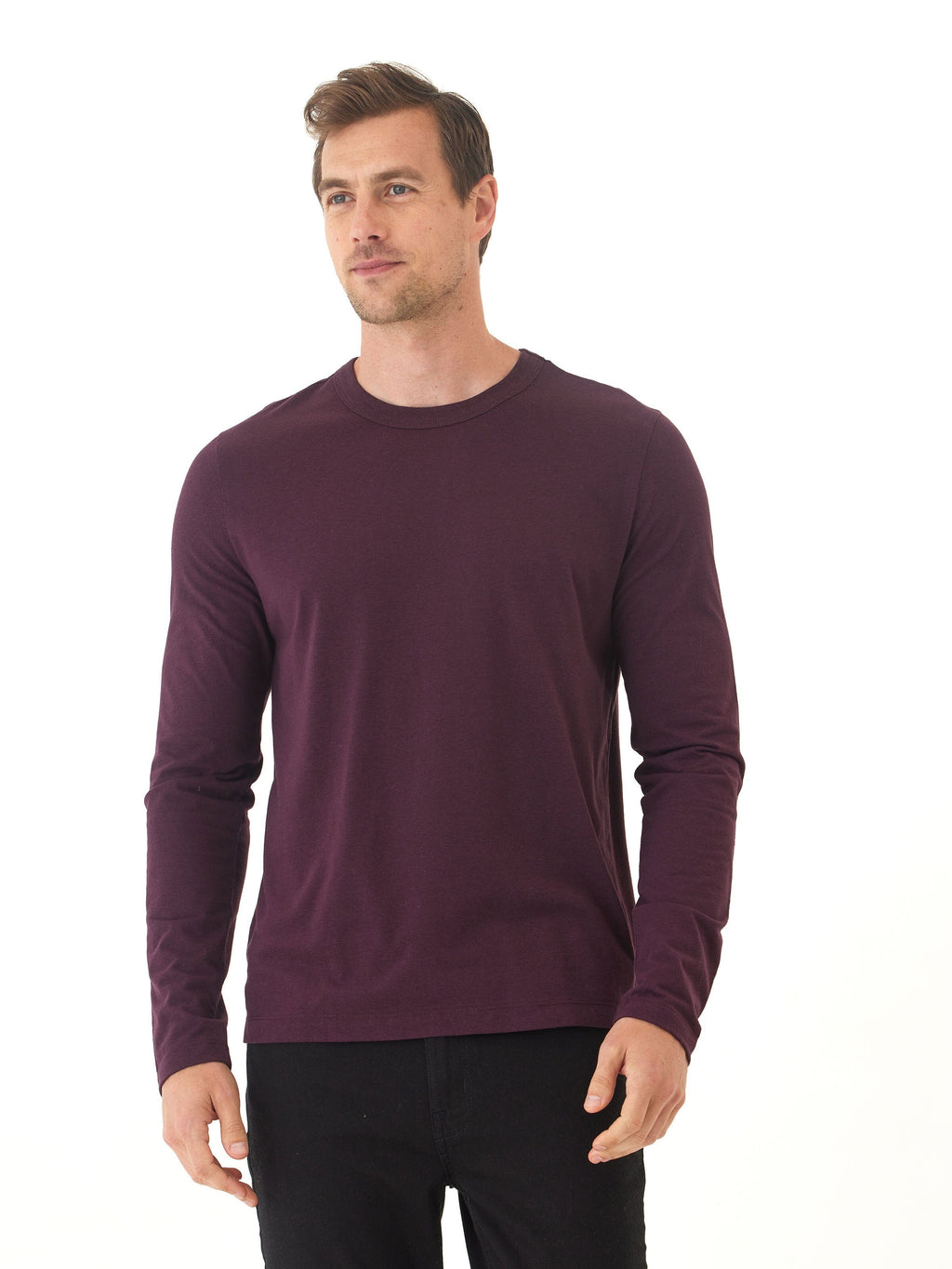 Men’s Triblend Long Sleeve Crew Neck Tee