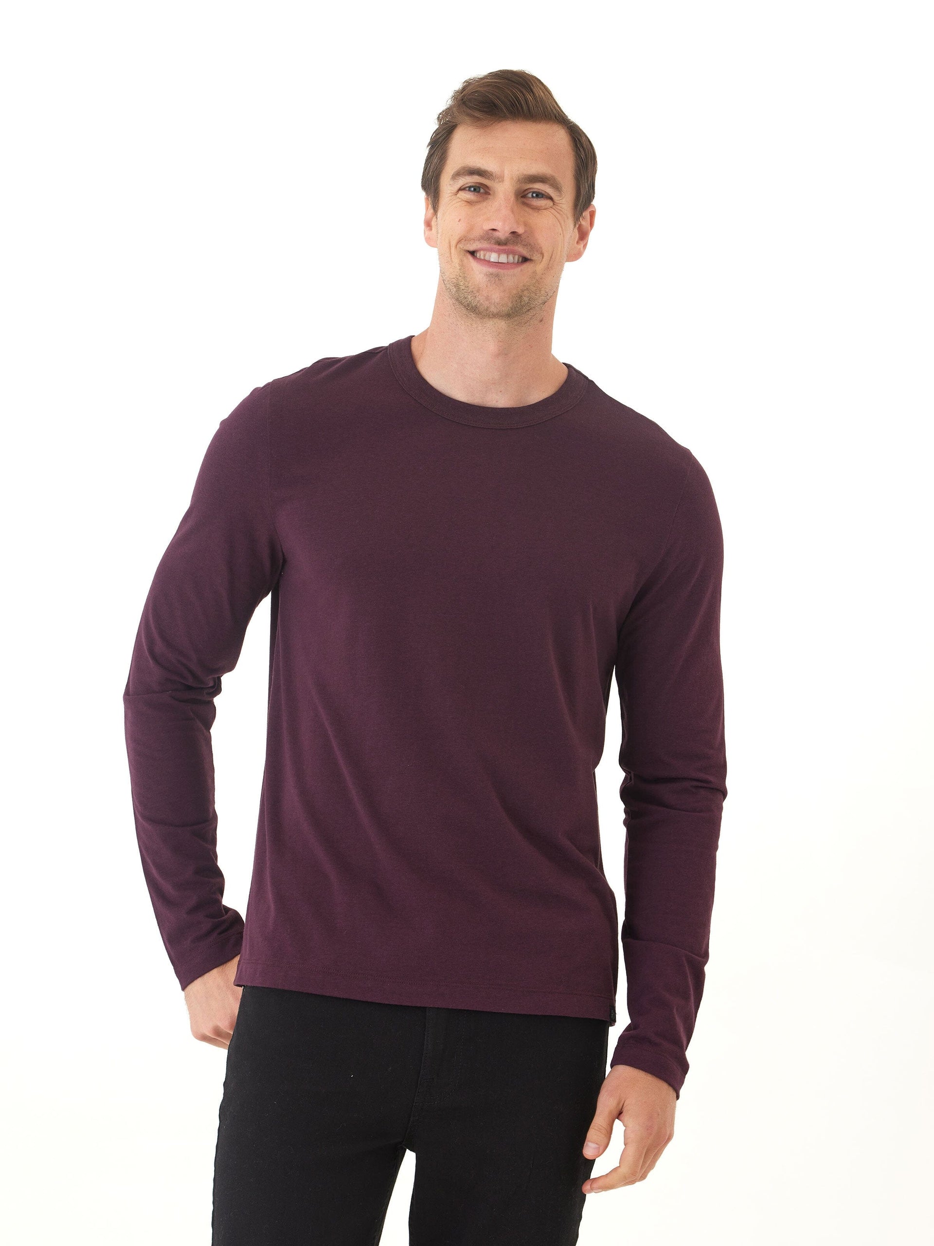 Men’s Triblend Long Sleeve Crew Neck Tee