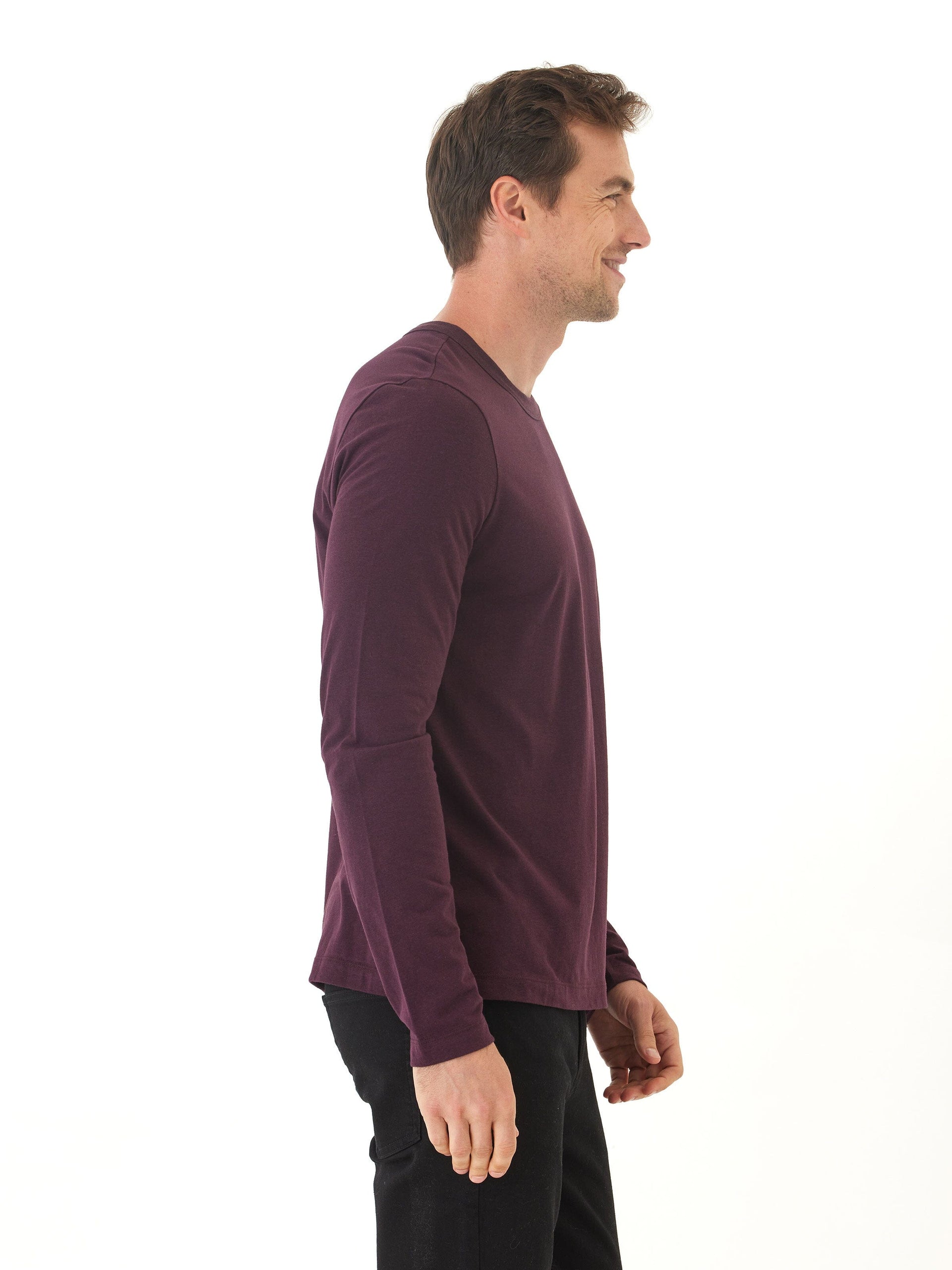 Men’s Triblend Long Sleeve Crew Neck Tee