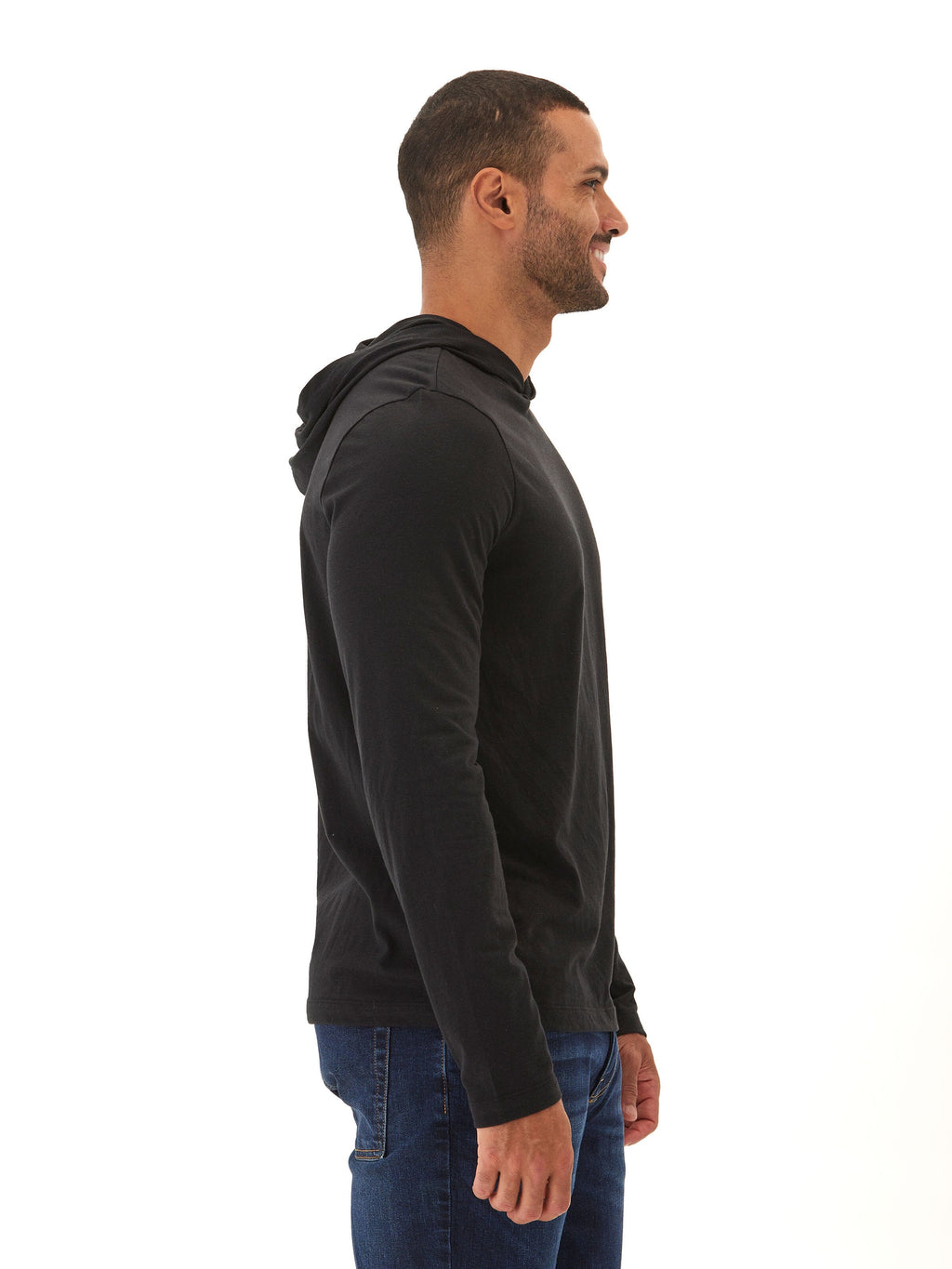 Dane Triblend Long Sleeve T-Shirt Hoodie Lightweight Pullover