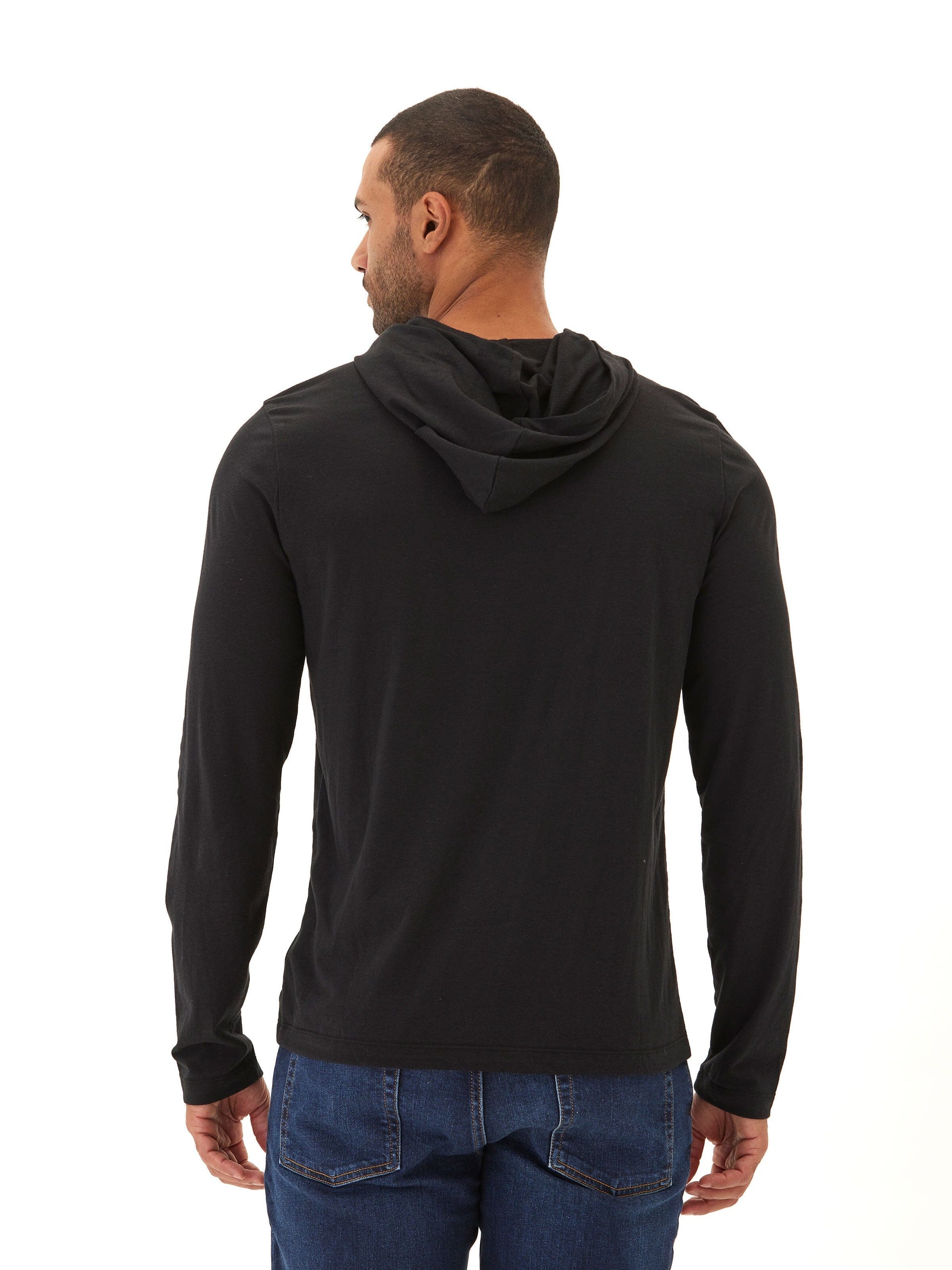 Dane Triblend Long Sleeve T-Shirt Hoodie Lightweight Pullover