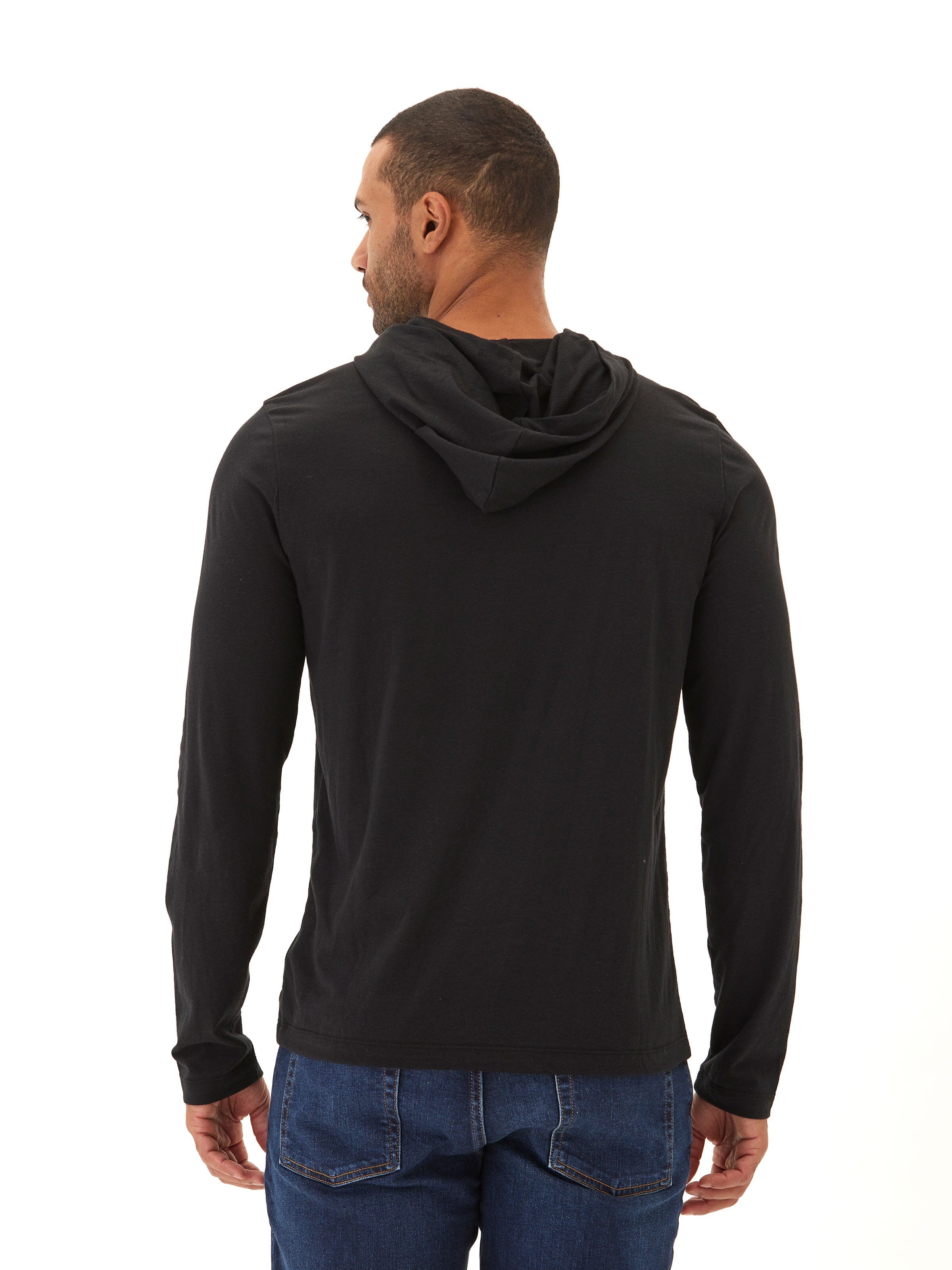 Dane Triblend Long Sleeve T-Shirt Hoodie Lightweight Pullover