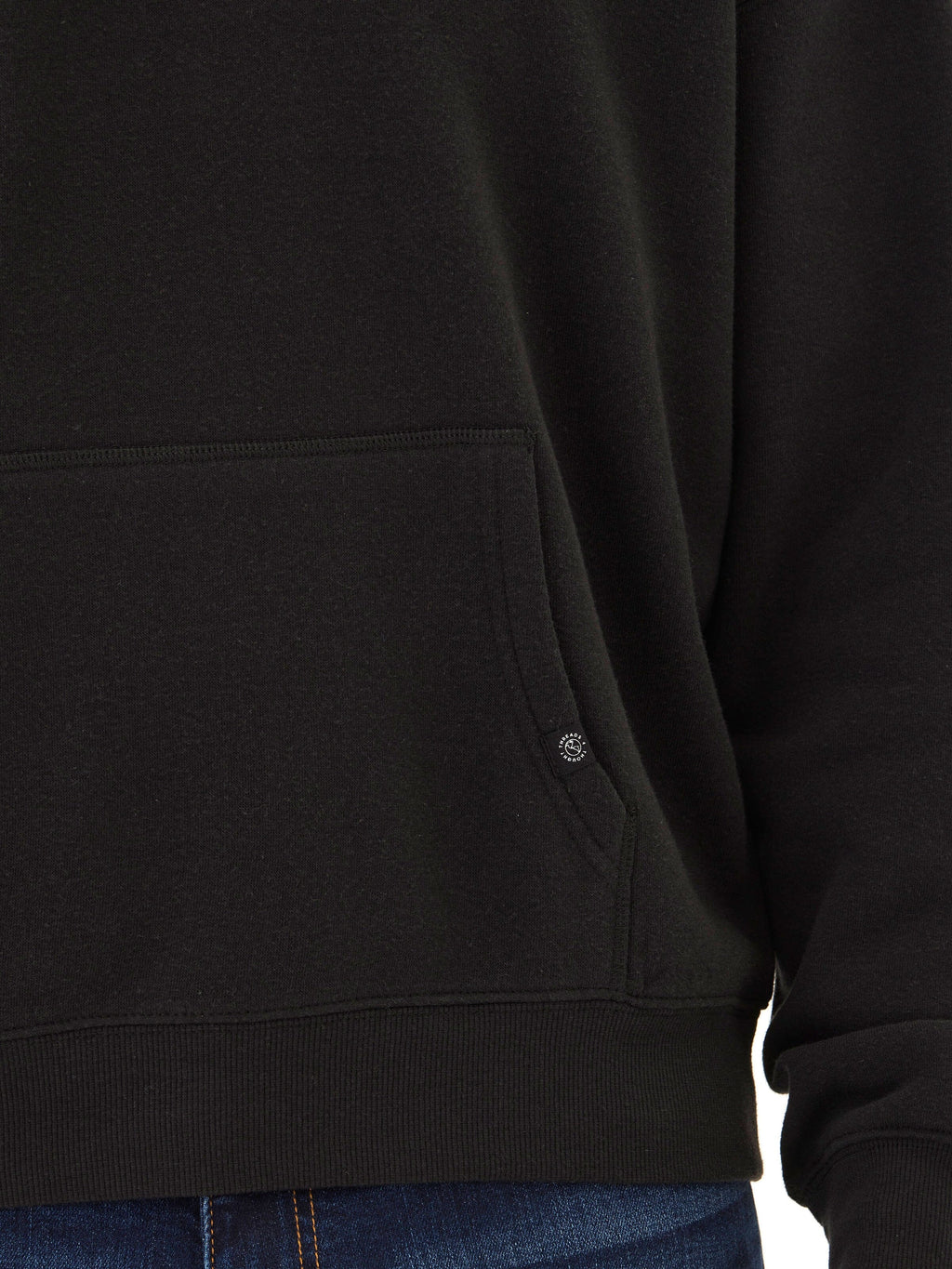 Marcel Triblend Fleece Oversized Hoodie in Black