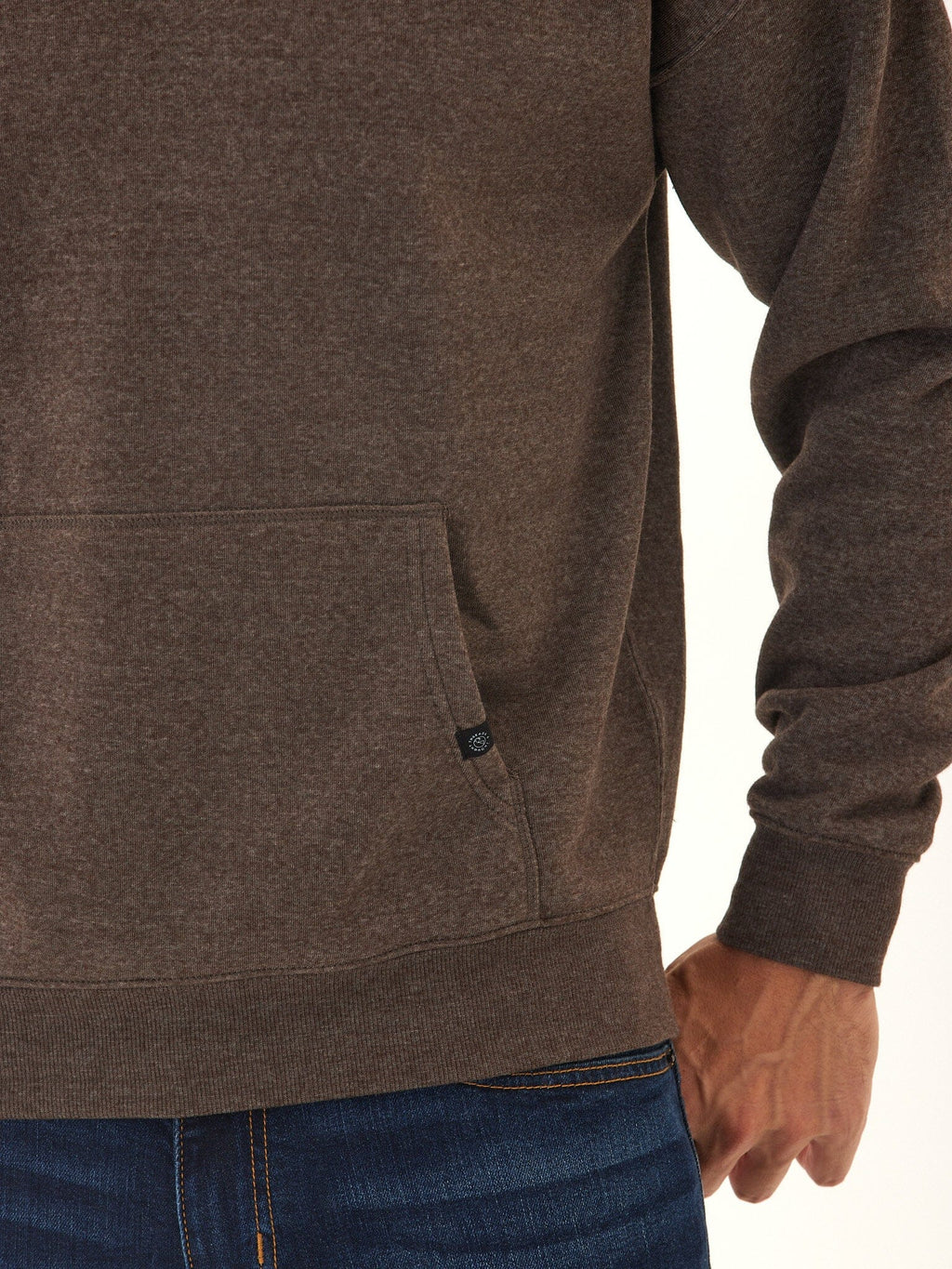 Marcel Oversized Triblend Fleece Hoodie in Brown