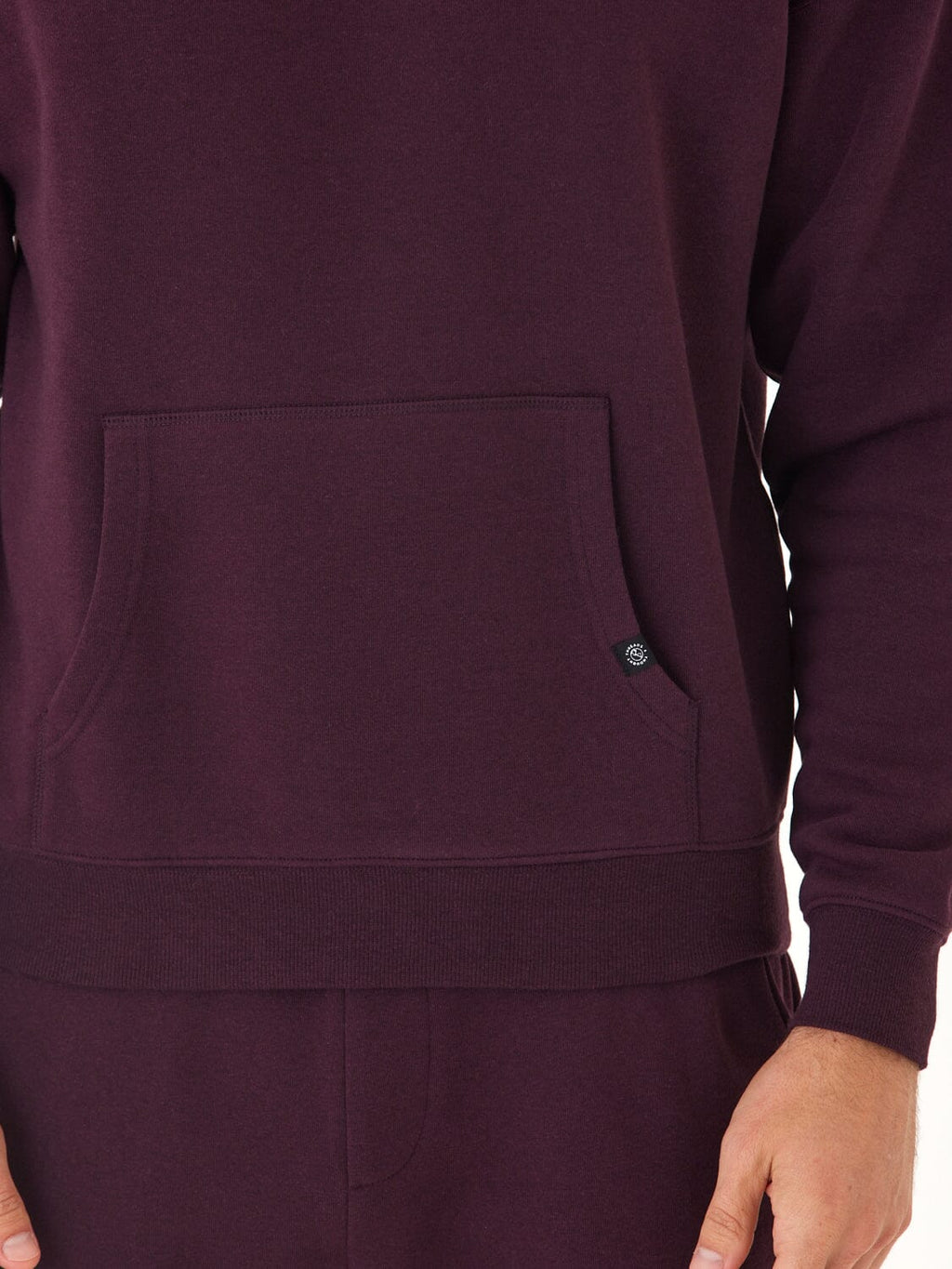 Marcel Triblend Fleece Oversized Hoodie in Dark Purple