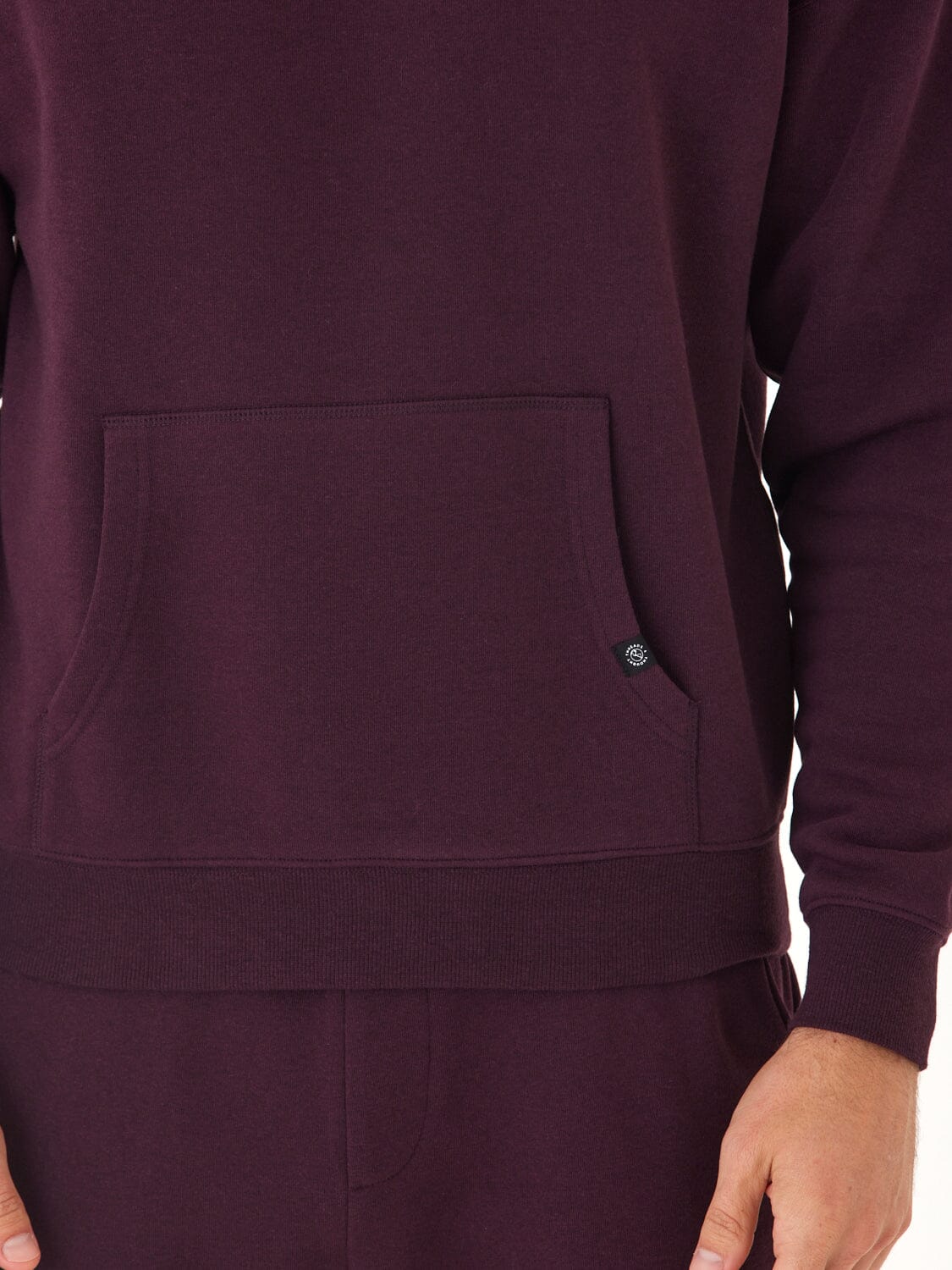 Marcel Triblend Fleece Oversized Hoodie in Dark Purple