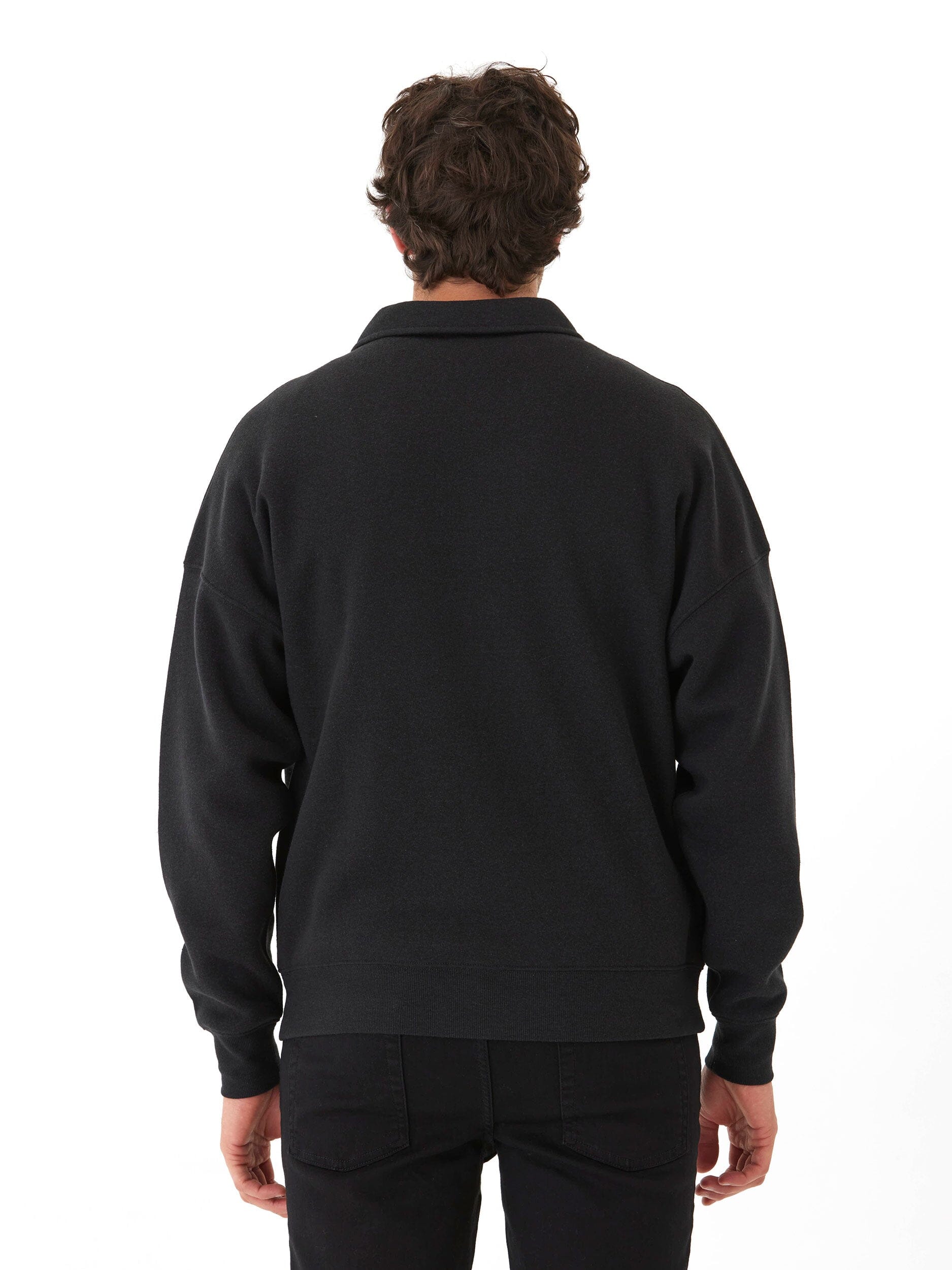 Gabe Triblend Fleece 1/4 Zip Polo - Comfortable Oversized Fit