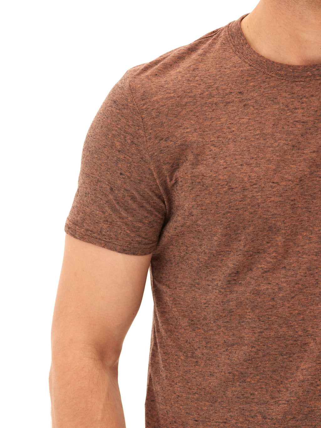 Black Fleck Triblend Crew Neck Short Sleeve Essential Tee