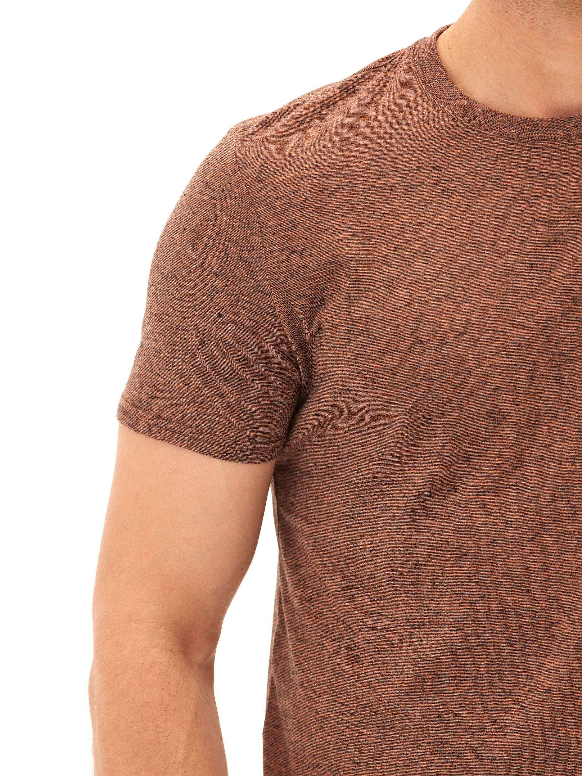 Black Fleck Triblend Crew Neck Short Sleeve Essential Tee