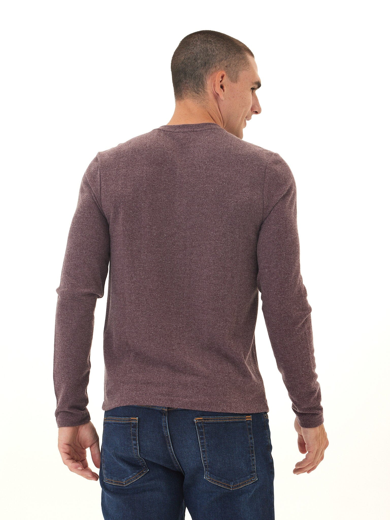 Elias Sweater Knit Long Sleeve Henley for Men