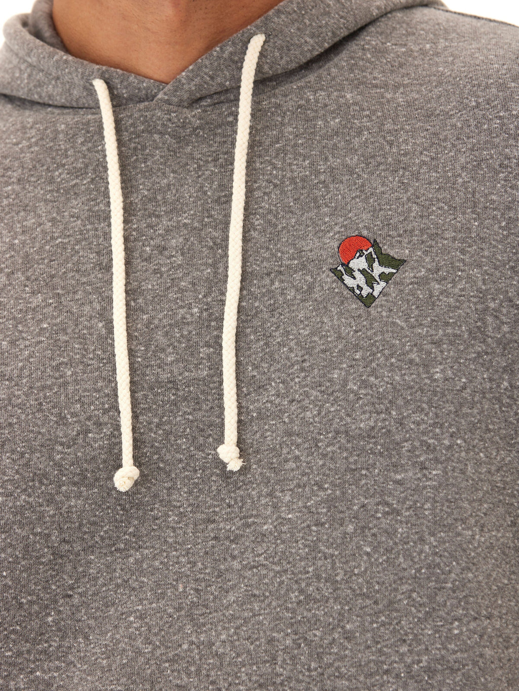 Men's Grey Triblend Fleece Hoodie