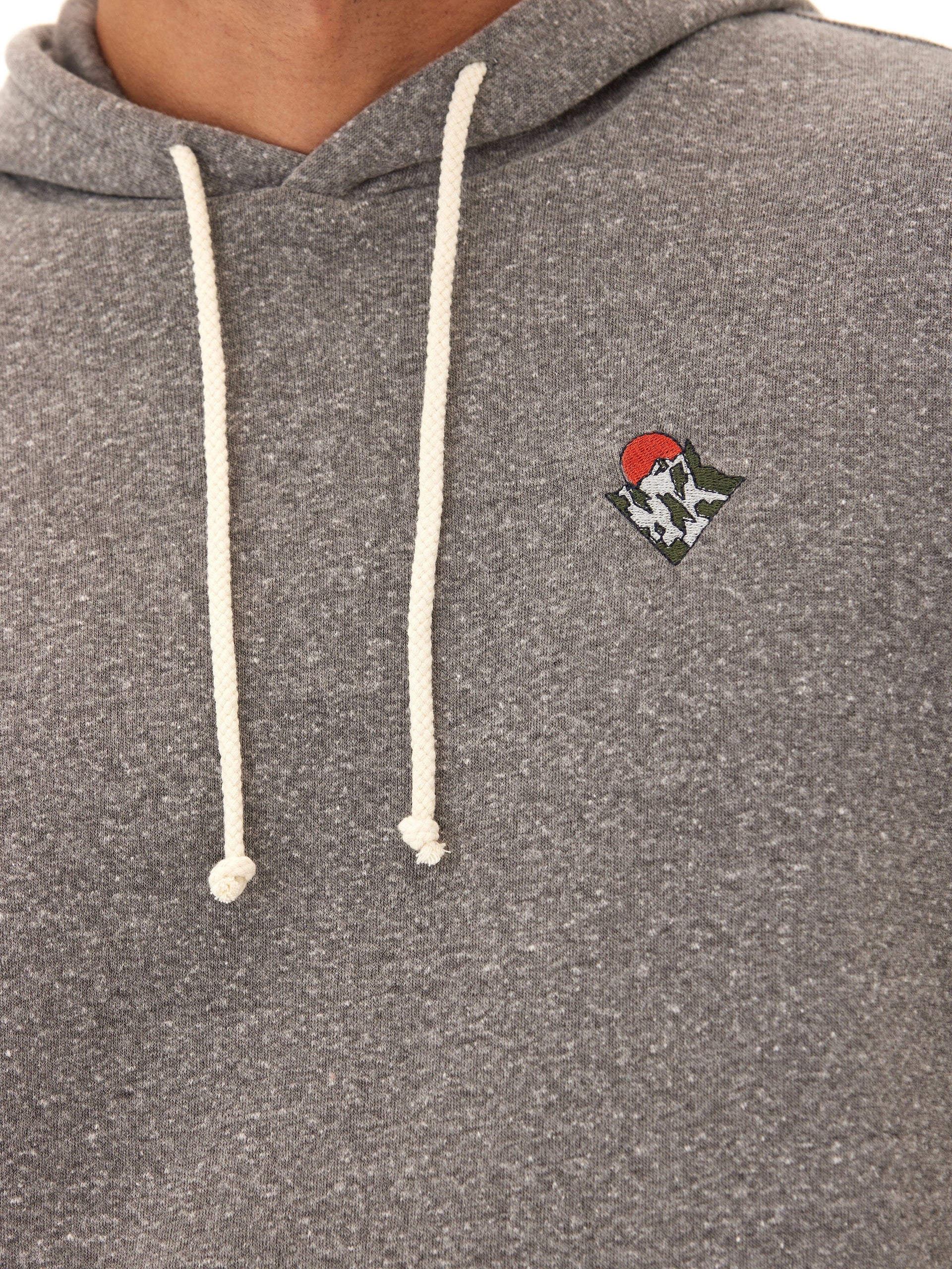 Men's Grey Triblend Fleece Hoodie