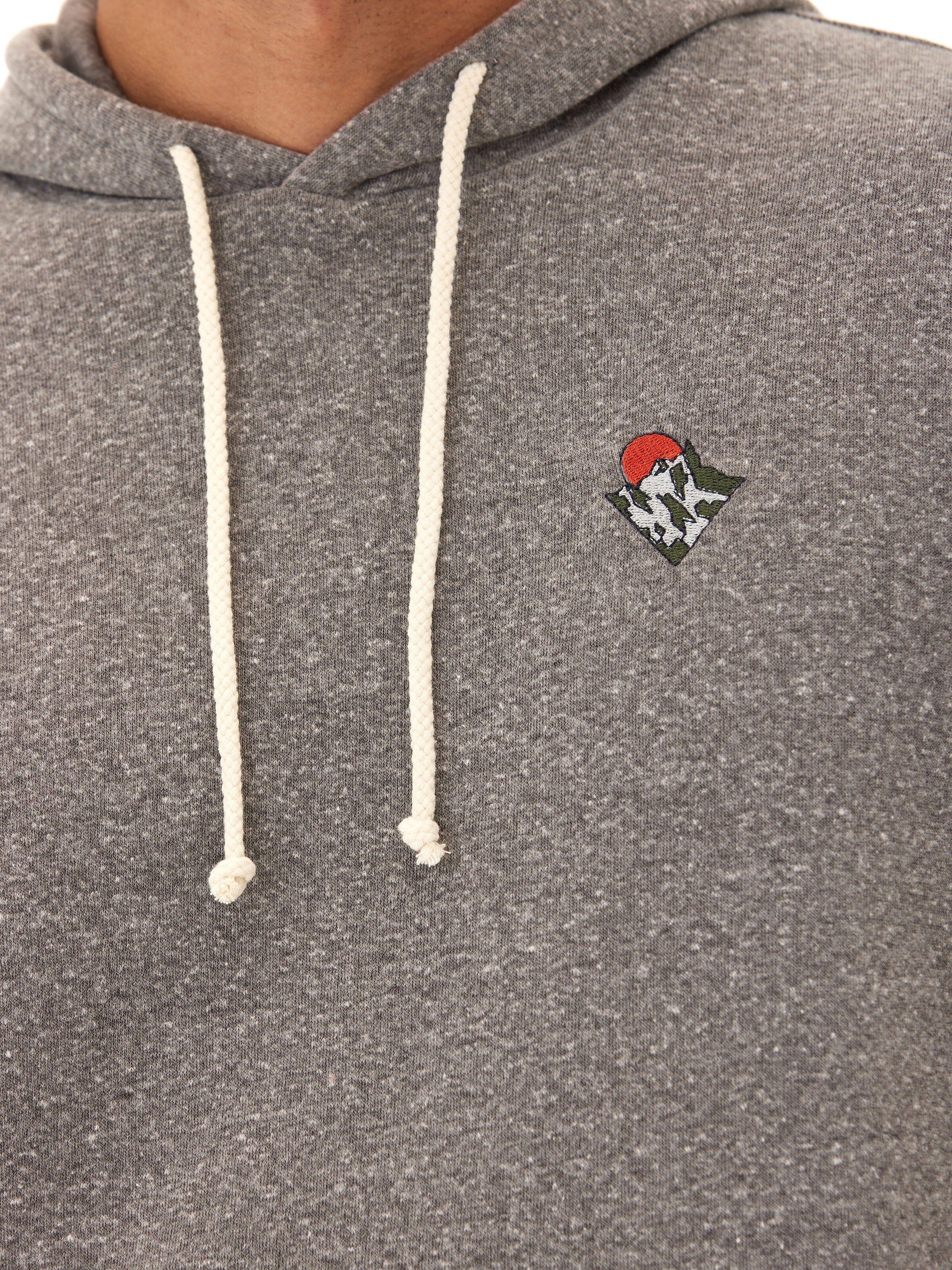Men's Grey Triblend Fleece Hoodie