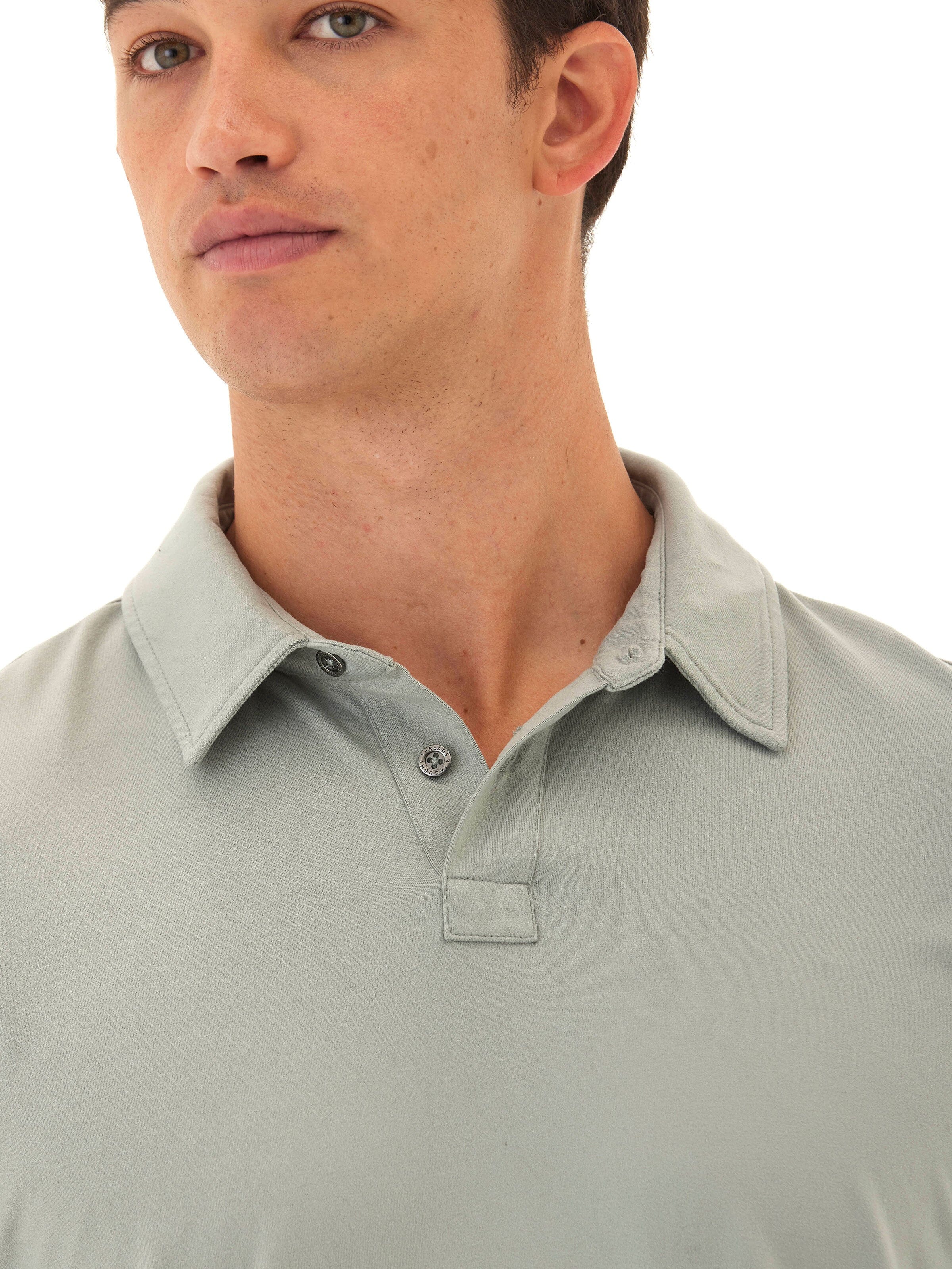 Darryn Luxe Jersey 2-Button Polo Shirt - Buttery Soft Classic Fit