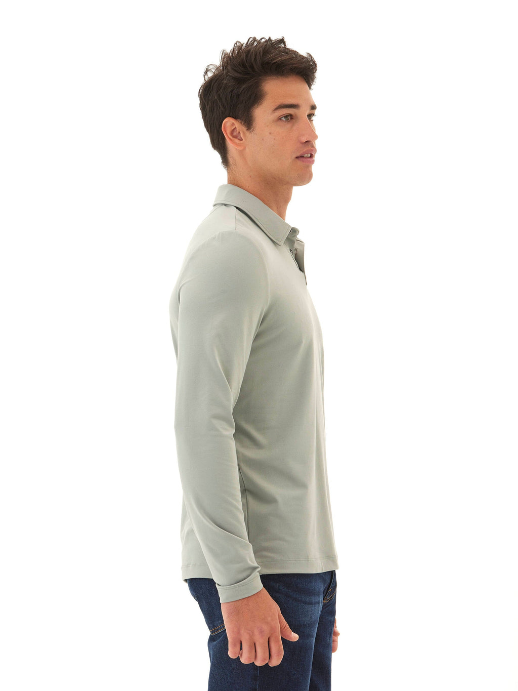 Darryn Luxe Jersey 2-Button Polo Shirt - Buttery Soft Classic Fit