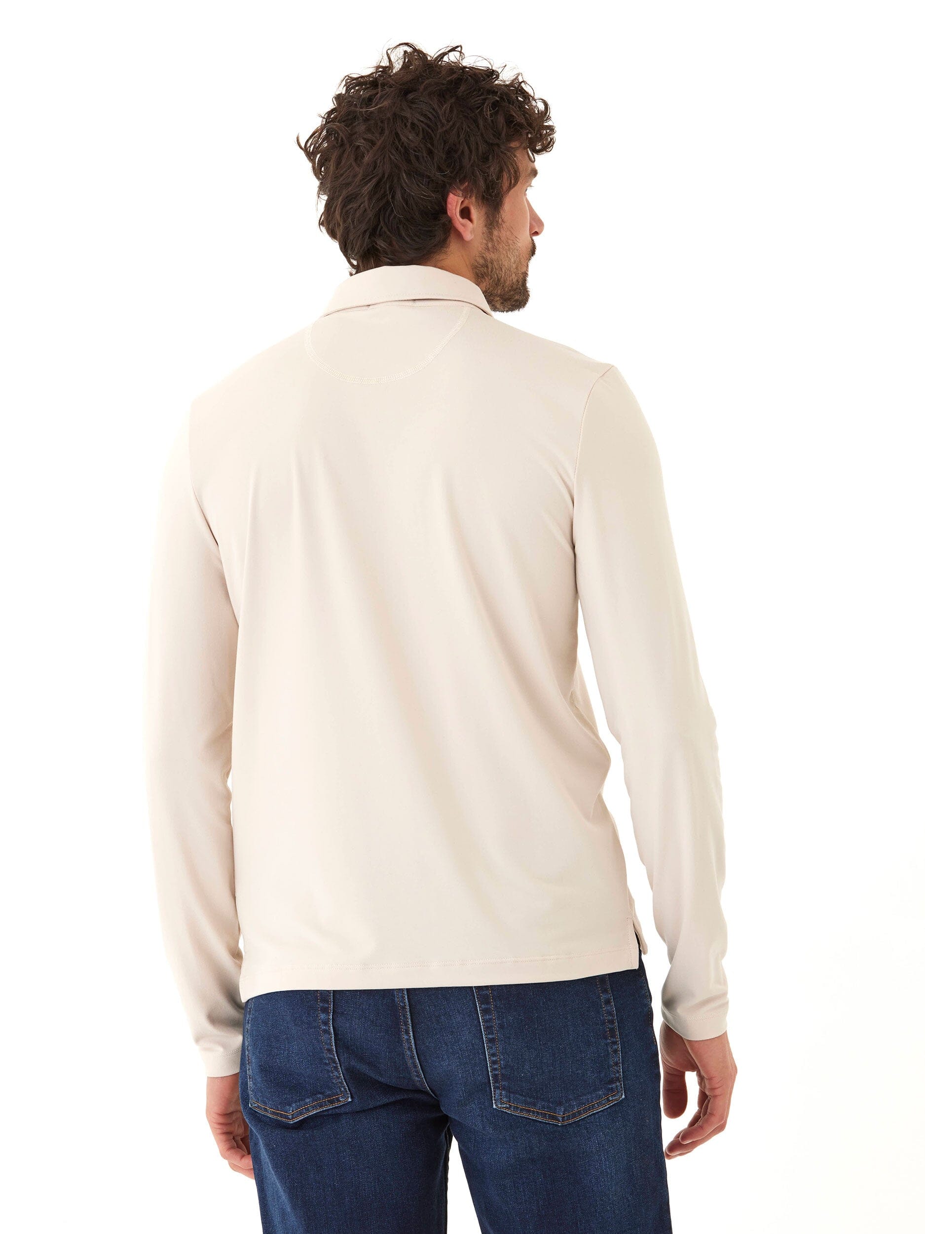 Darryn Luxe Jersey 2 Button Polo for Men - Classic Preppy