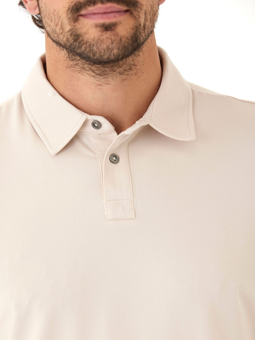 Darryn Luxe Jersey 2 Button Polo for Men - Classic Preppy