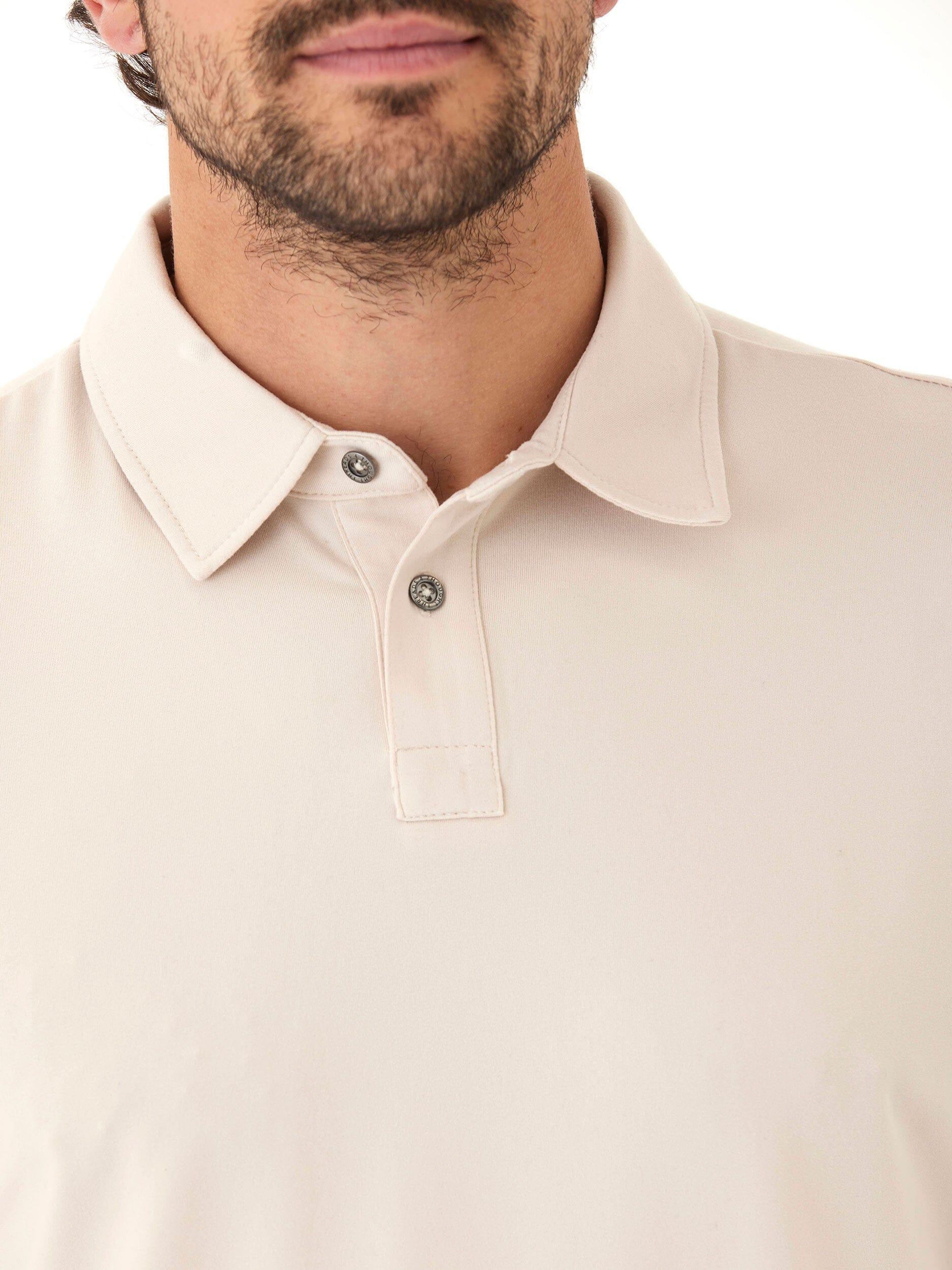 Darryn Luxe Jersey 2 Button Polo for Men - Classic Preppy