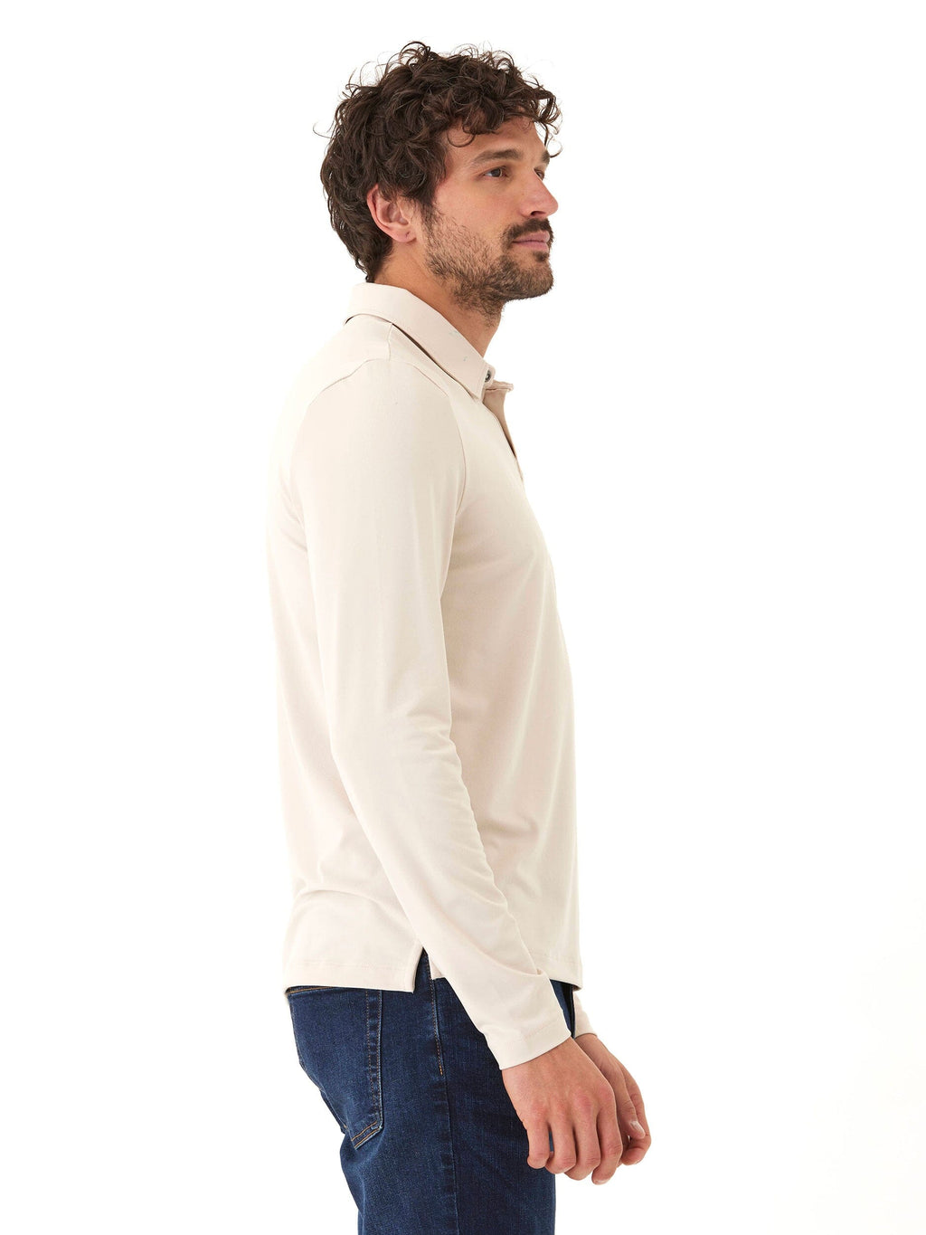 Darryn Luxe Jersey 2 Button Polo for Men - Classic Preppy
