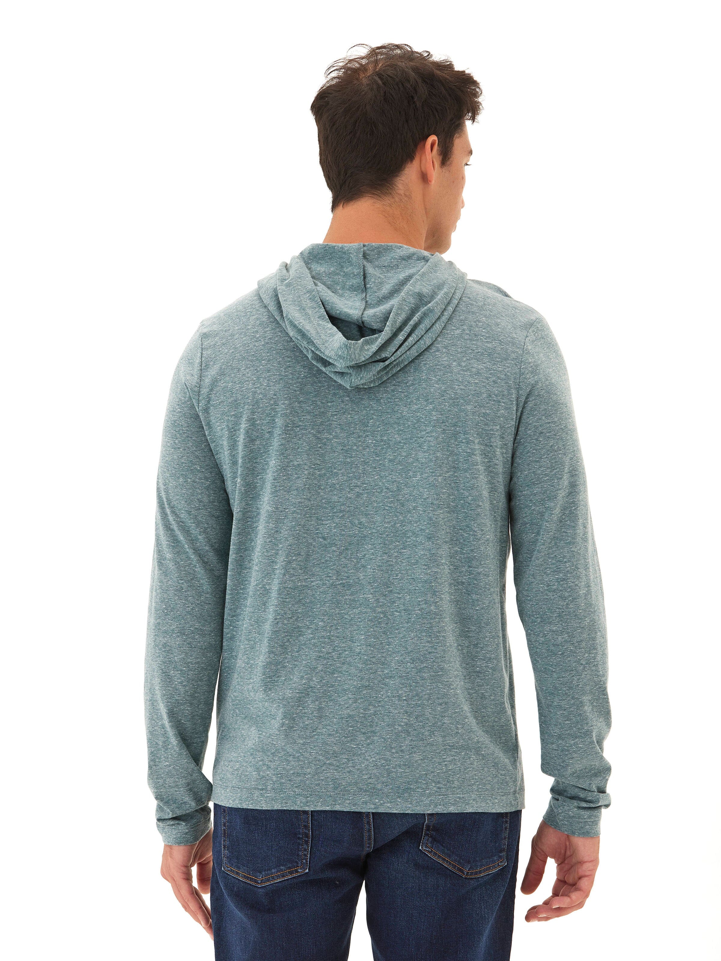 Triblend Jersey Graphic Long Sleeve T-Shirt Hoodie