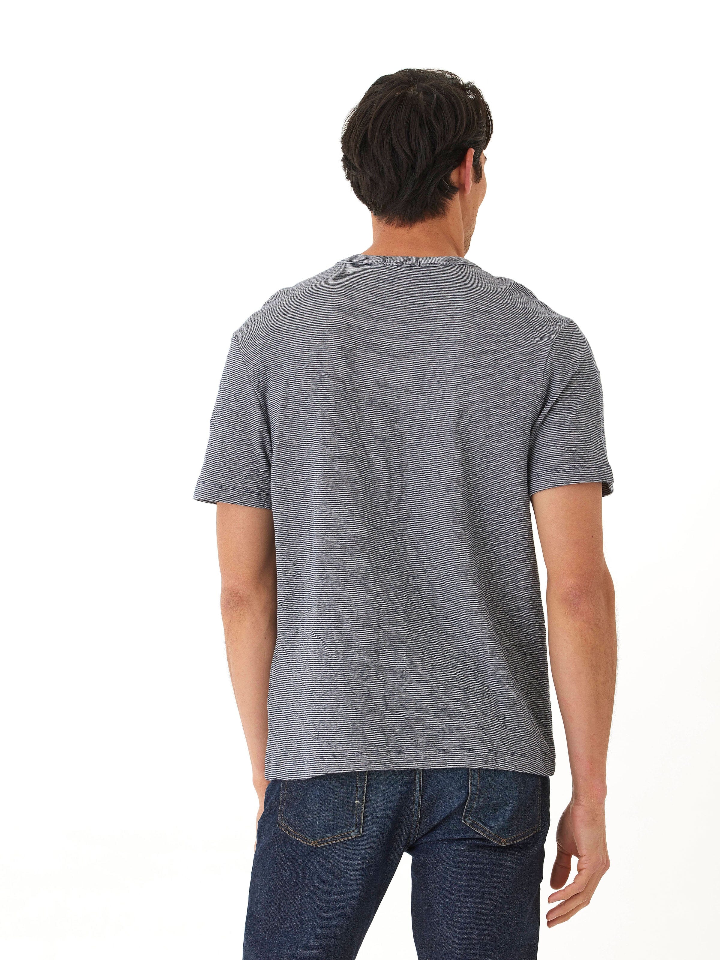 Shawn Double Face Knit Short Sleeve Crew Tee - Elevated Basic