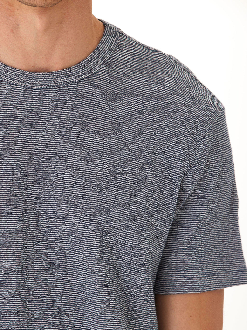 Shawn Double Face Knit Short Sleeve Crew Tee - Elevated Basic