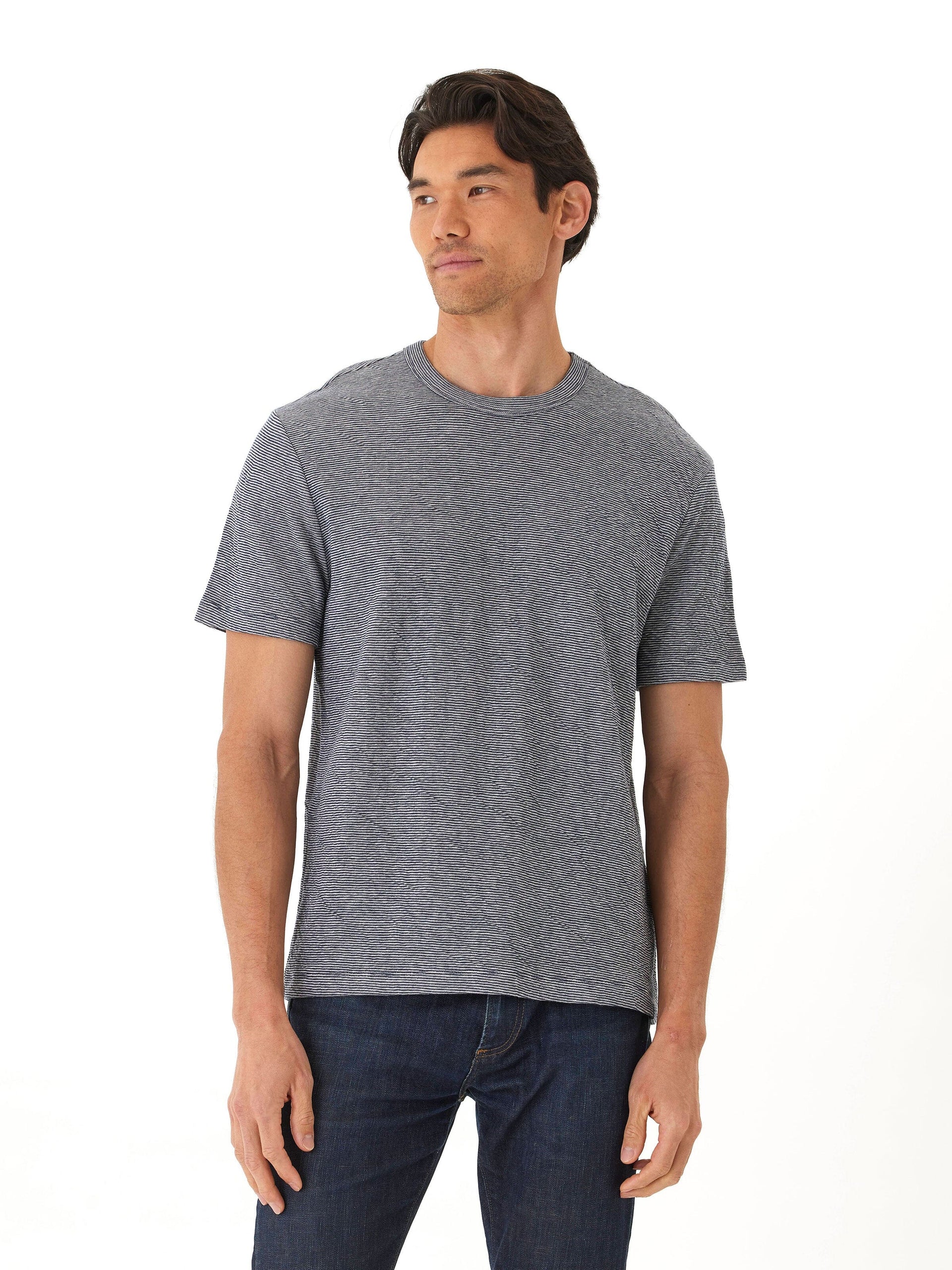 Shawn Double Face Knit Short Sleeve Crew Tee - Elevated Basic