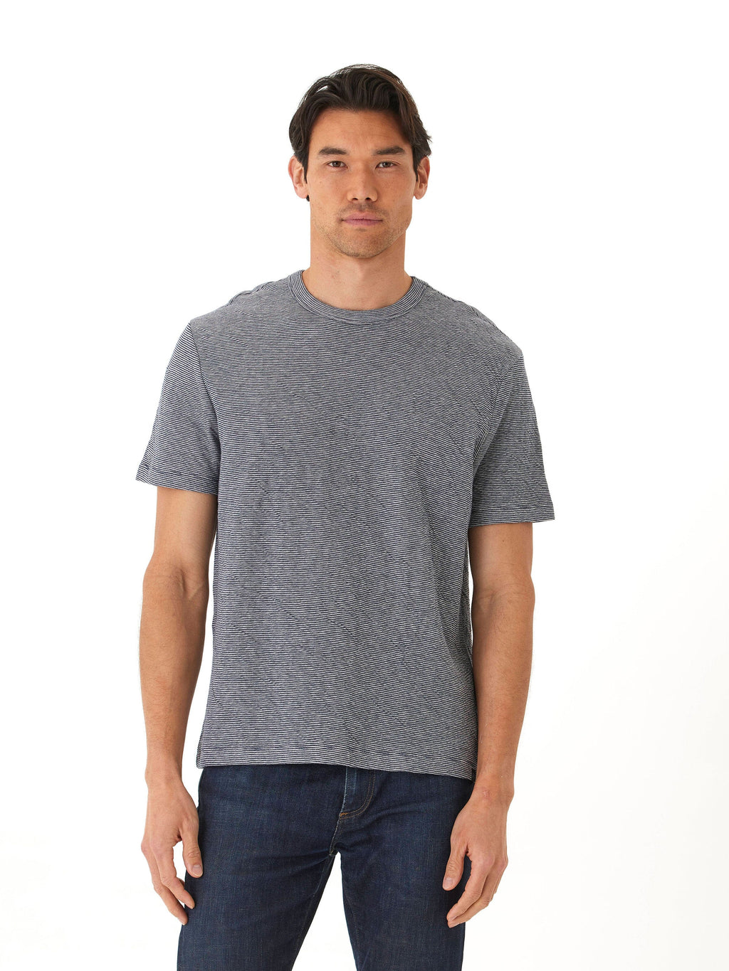 Shawn Double Face Knit Short Sleeve Crew Tee - Elevated Basic