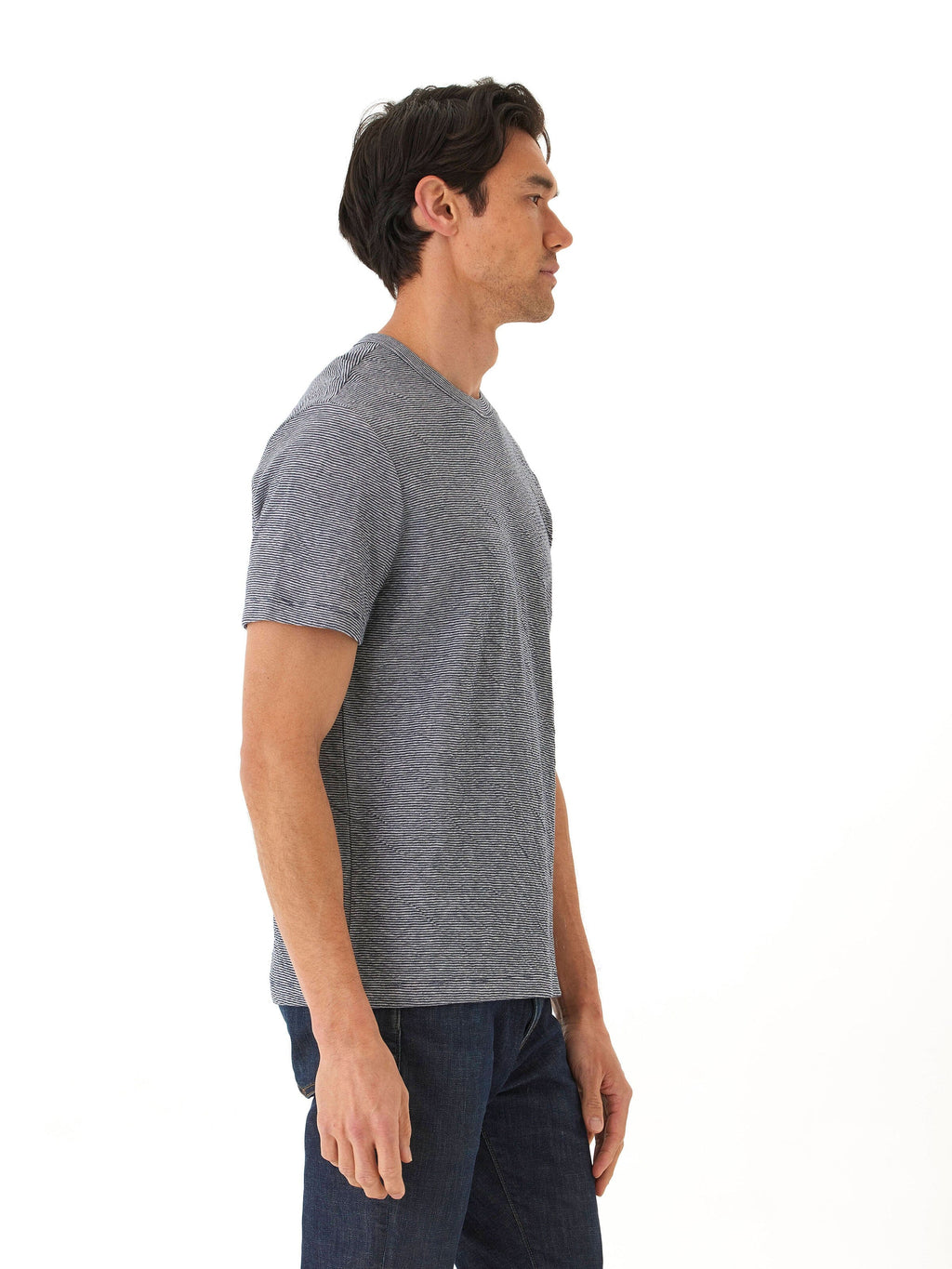 Shawn Double Face Knit Short Sleeve Crew Tee - Elevated Basic