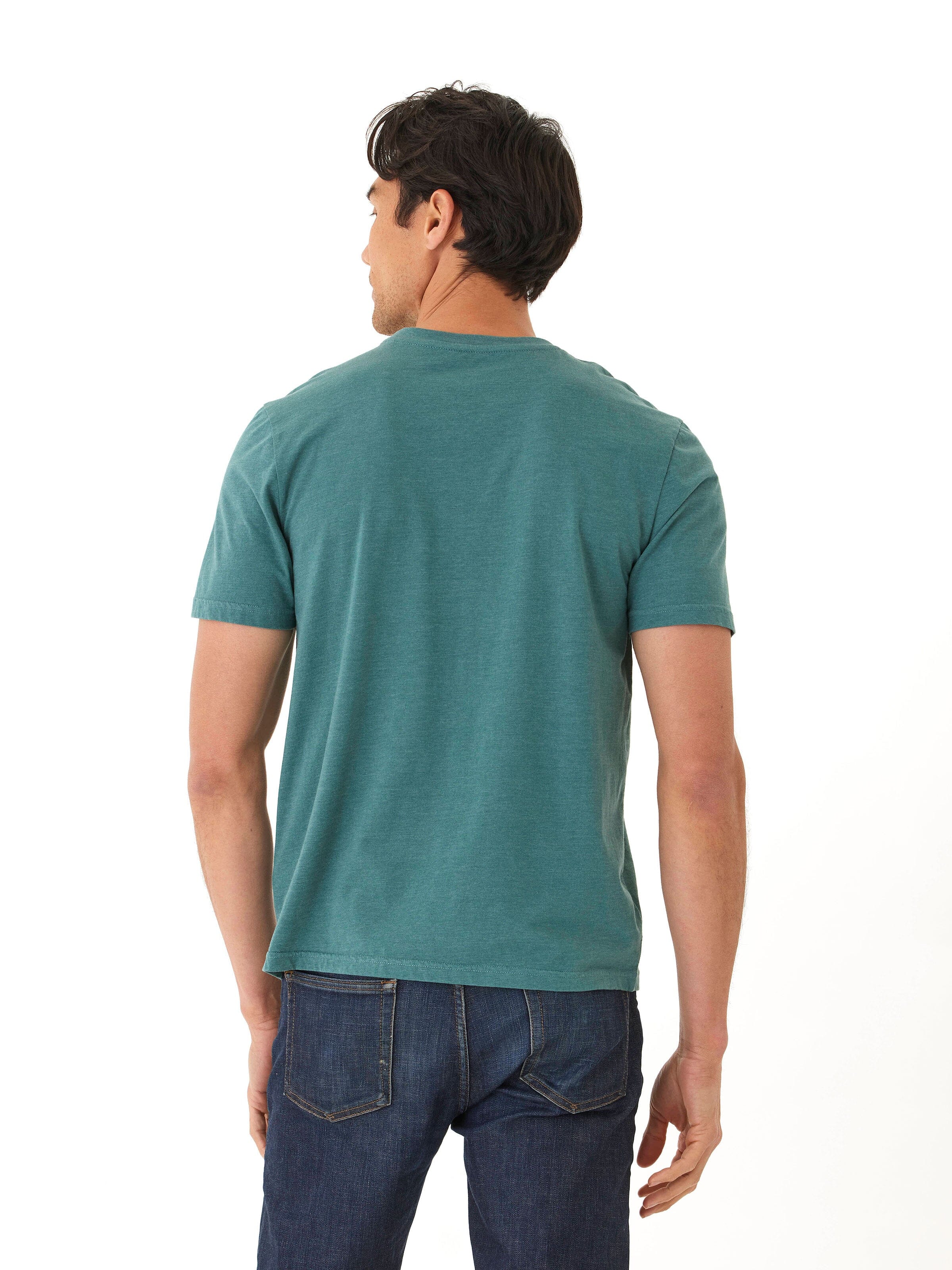 Soft Wash Graphic Tee for Men - Organic Cotton Blend Minimalist Top
